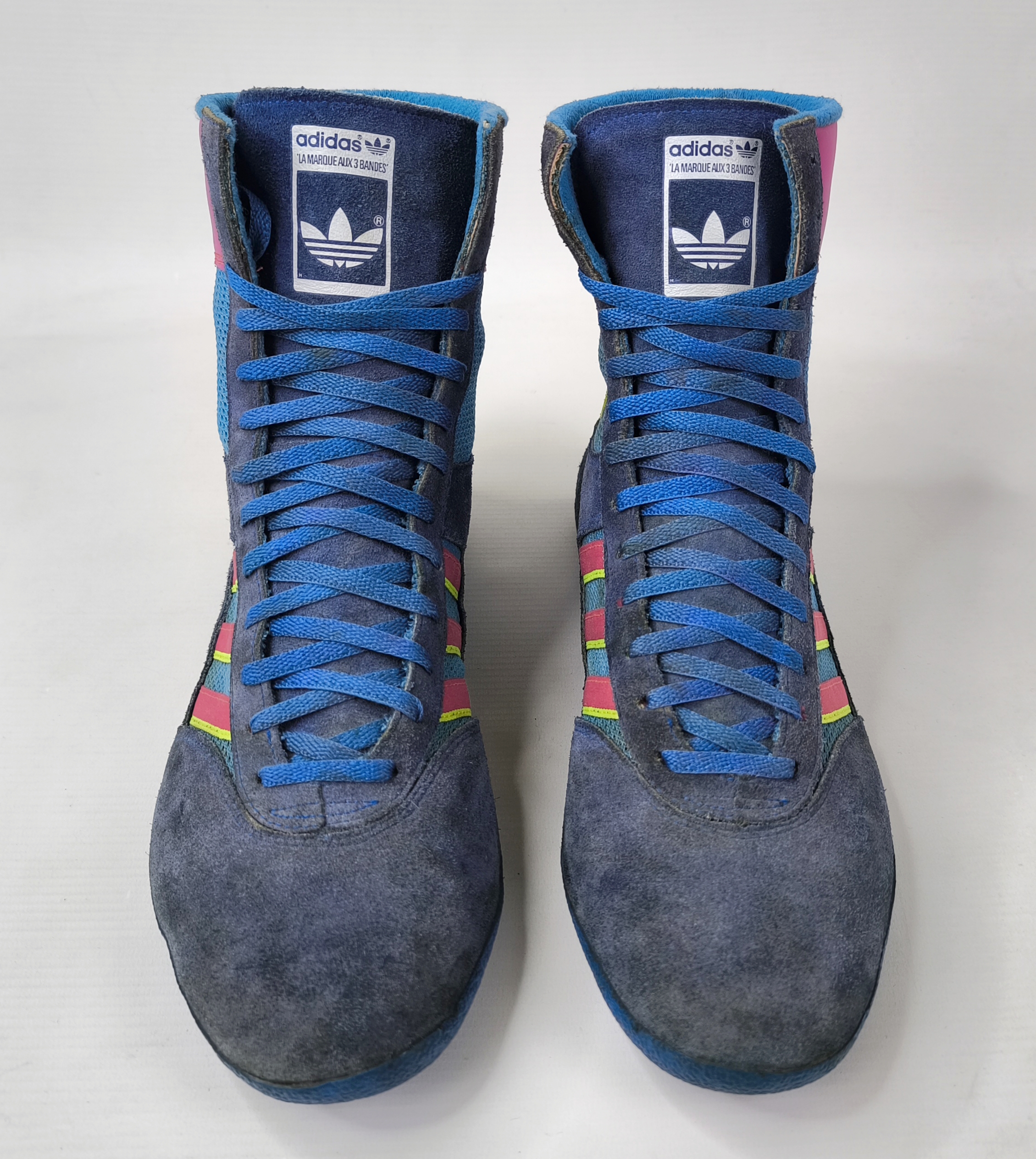 adidas Box Schuhe EUR 43 1/3 UK 9 Made in France 80s suede combat wrestling