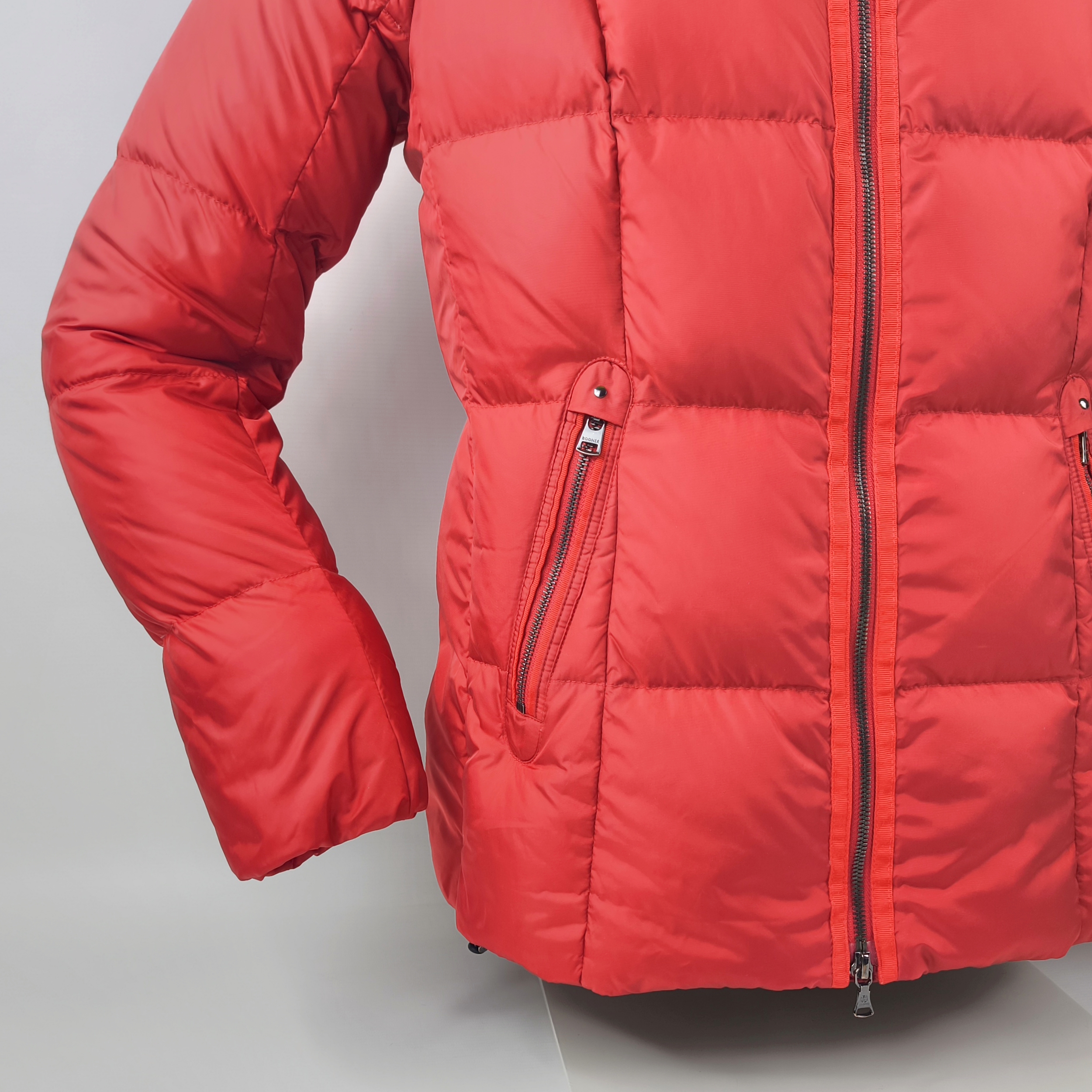 Bogner Daunenjacke Felina Gr. 42 (L) rot abnehmbare Kapuze Damen Jacke