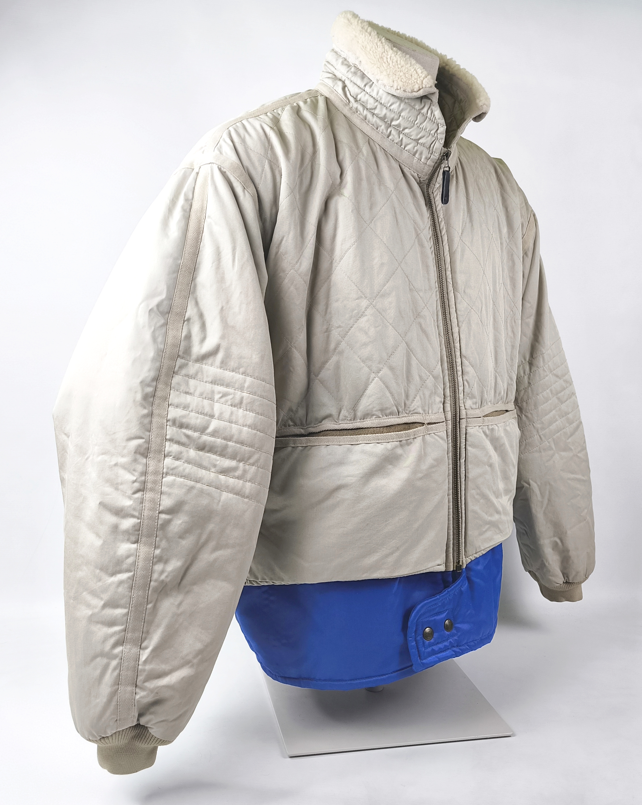 Chevignon Jacke Cosmos natur royalblau Gr. XL (XXL) Marine Stock Jacket vintage