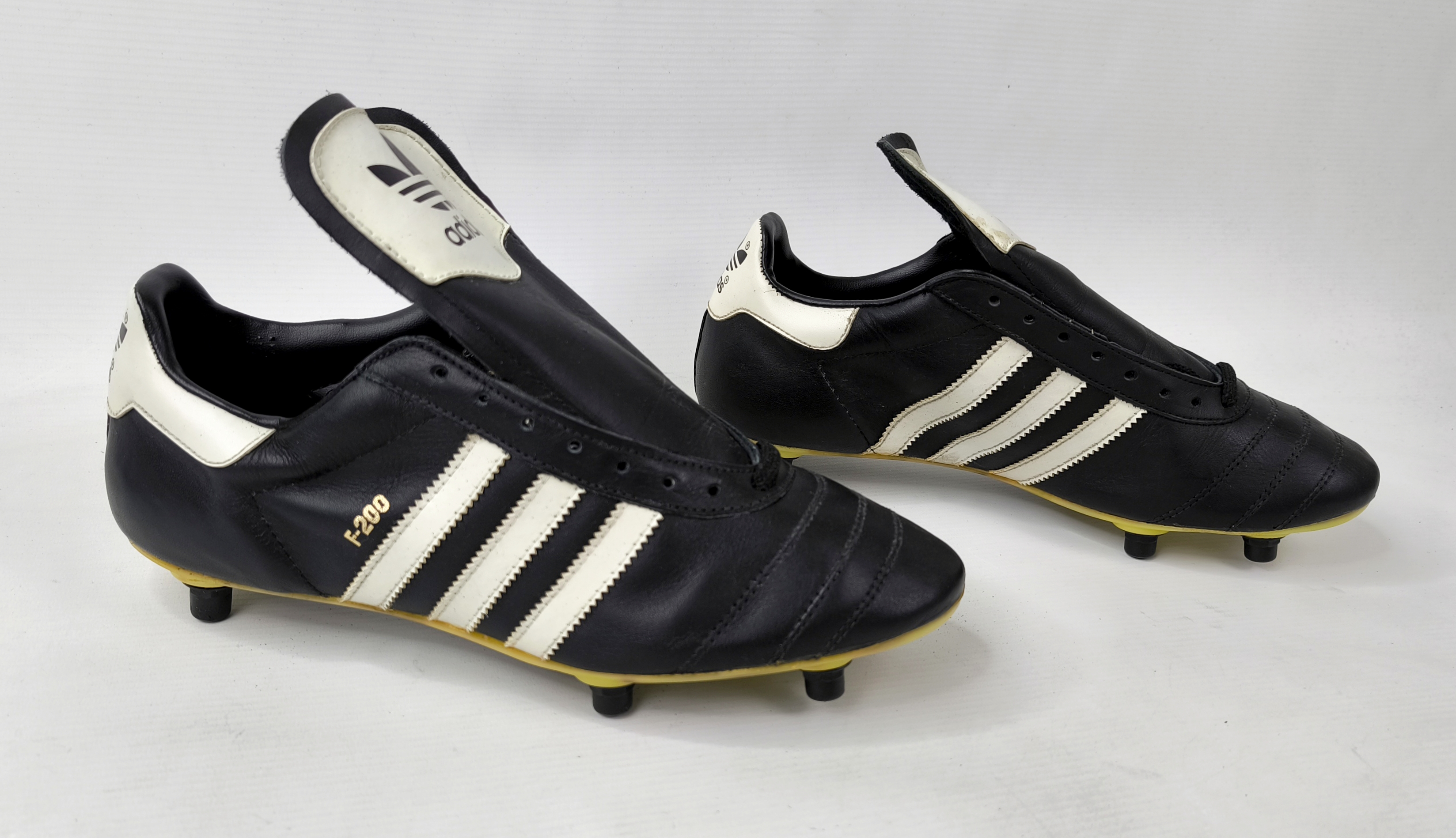 adidas F-200 Fussball Schuhe 1980s EUR 43 1/3 / UK 9.5 vintage BN ungetragen