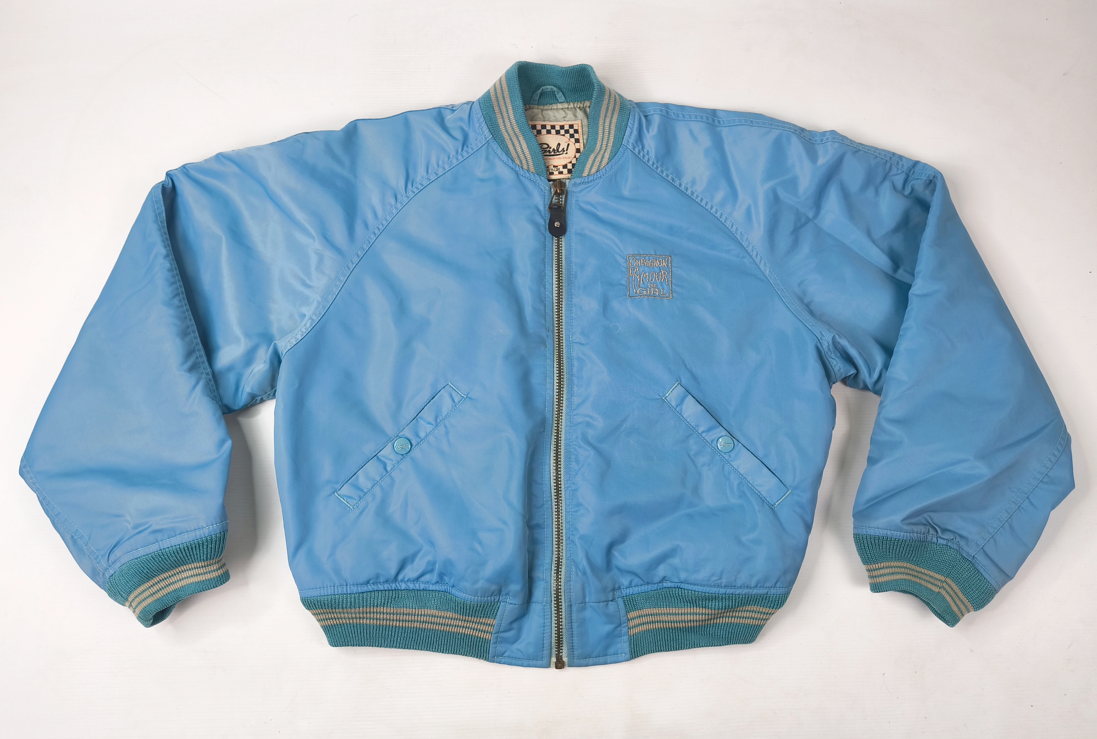 Chevignon Jacke Damen L´AMOUR DE GIRL hellblau Gr. M (S) vintage 90s