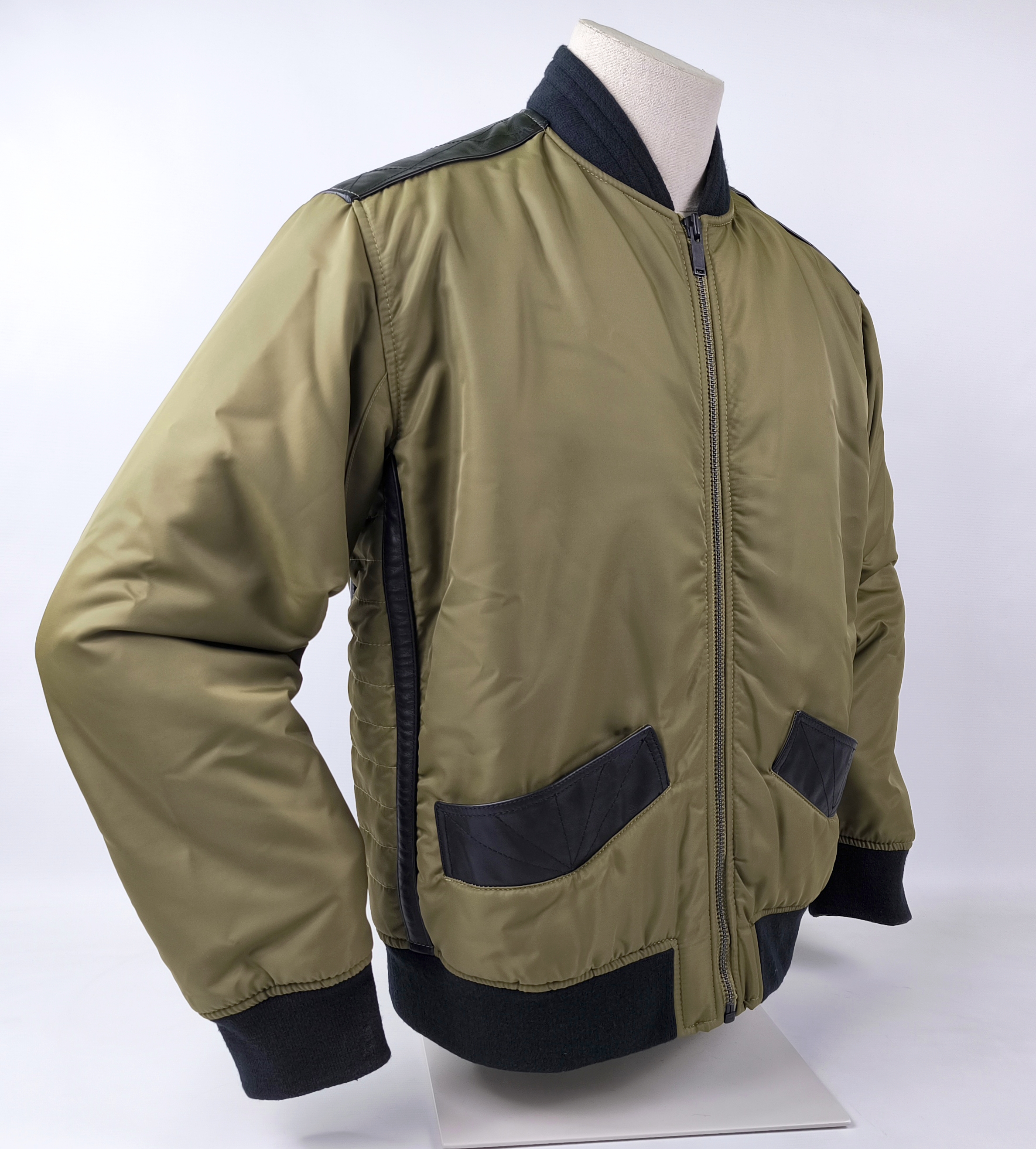 Chevignon Jacke Lunar khaki Gr. XL (L) Lamm Ledereinsätze Uranus