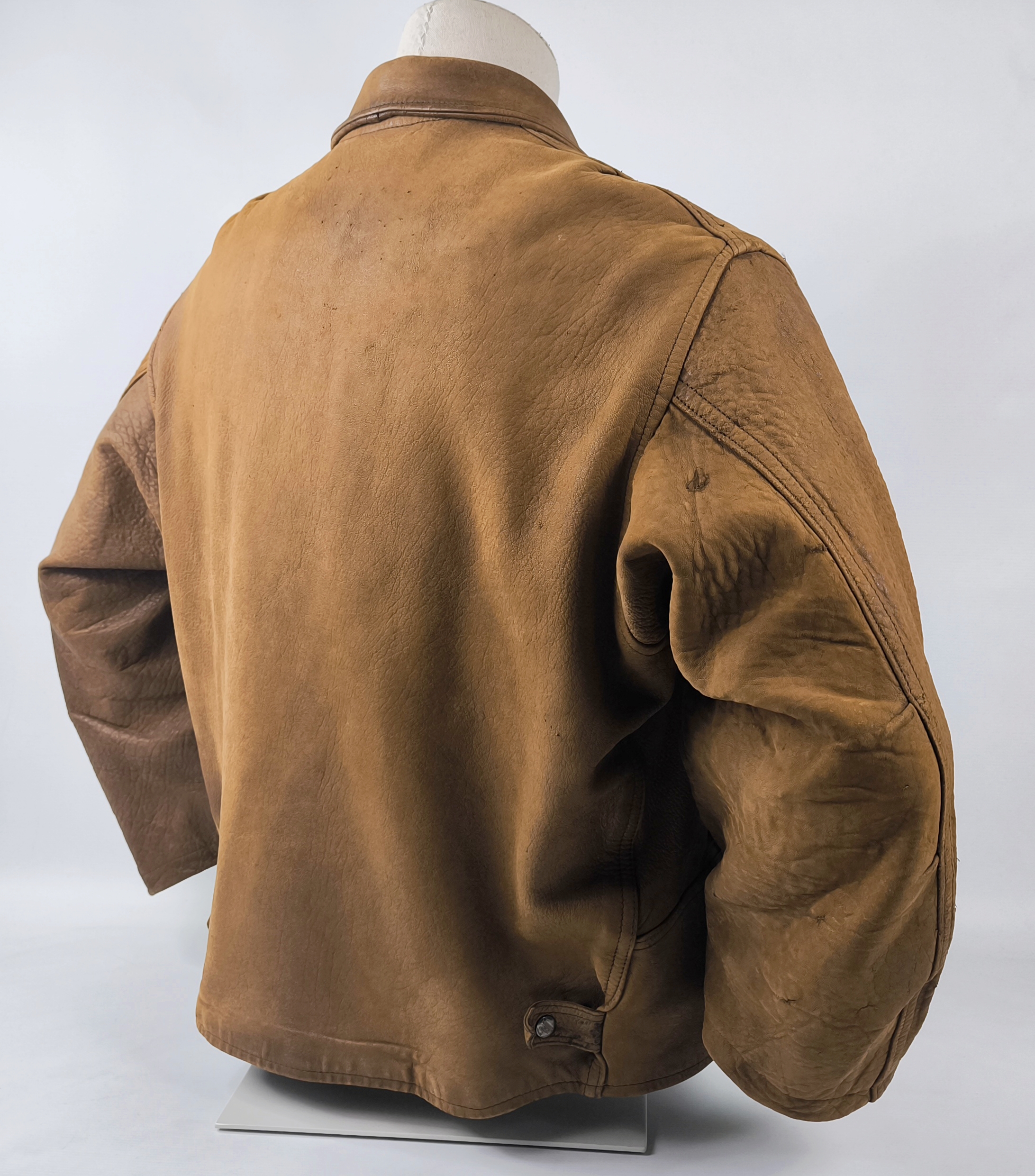 Chevignon Lederjacke braun Gr. XL (L) Fliegerjacke vintage 80s Old Flight Jacket