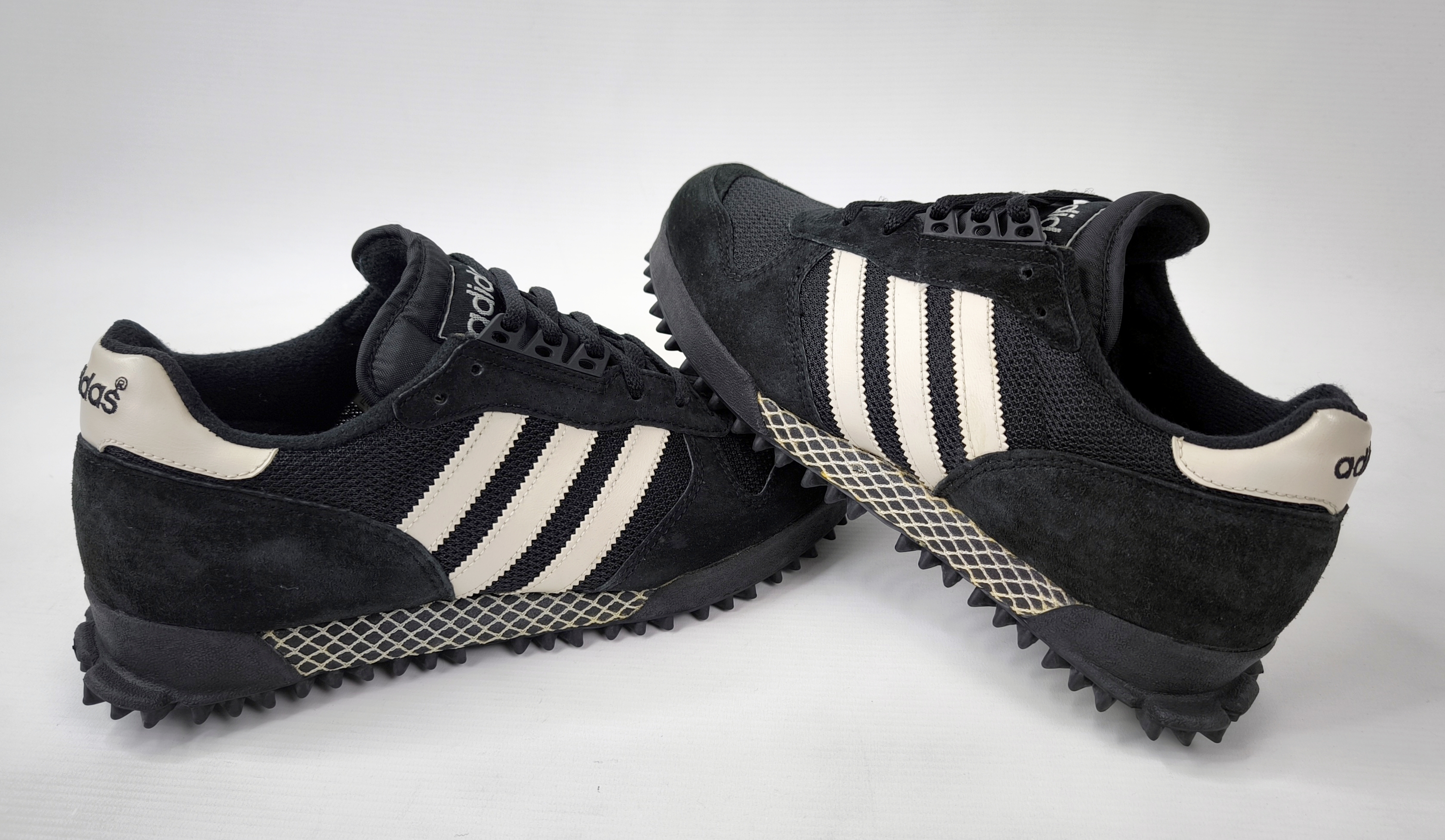 adidas Marathon TR Trainer Schuhe Eur 43 1/3 - UK 9 aus 1994 Made in Korea 3325