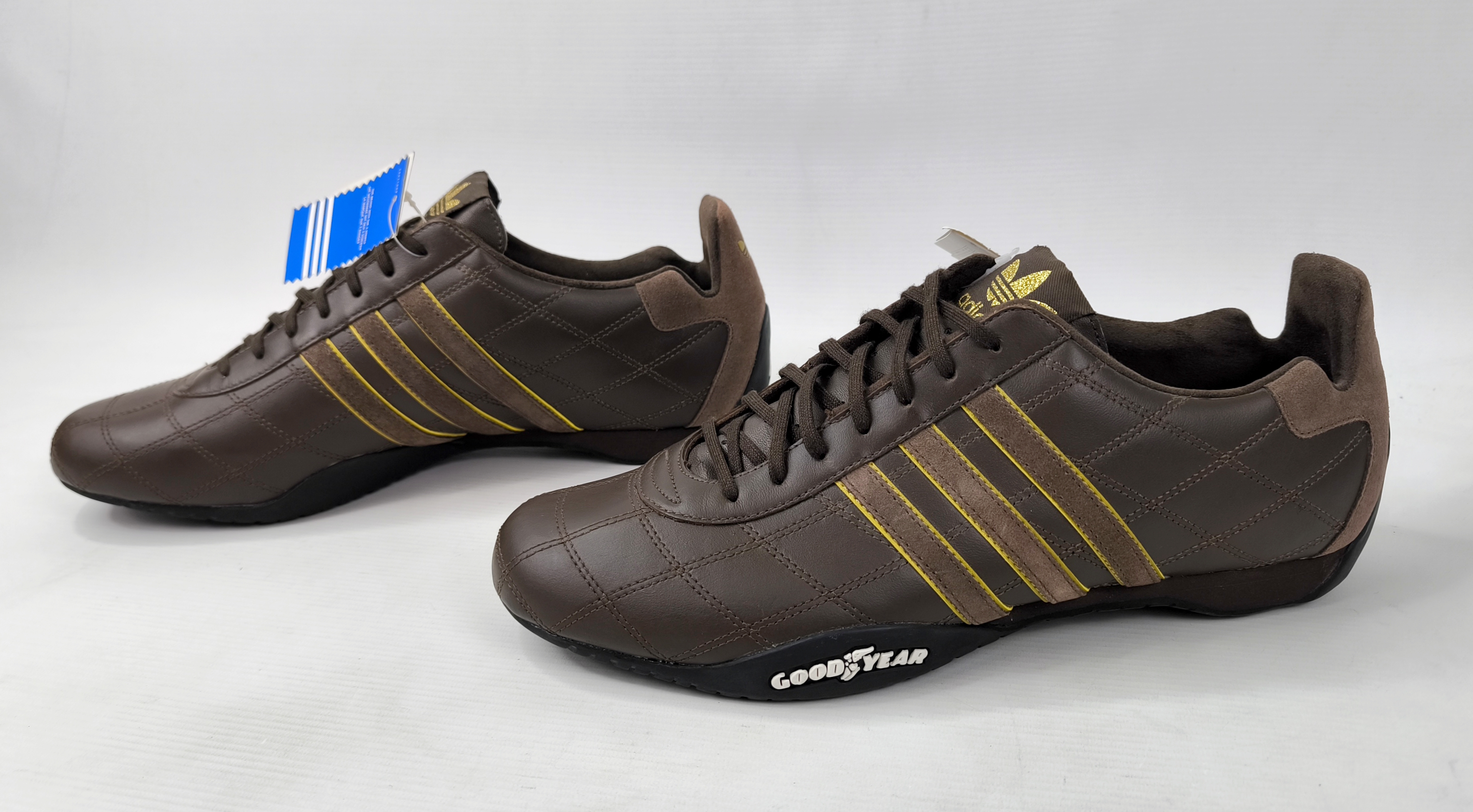 adidas Tuscany LEA Schuhe EUR 47 1/3 UK 12 aus 2004 Wildleder Leder braun 044867