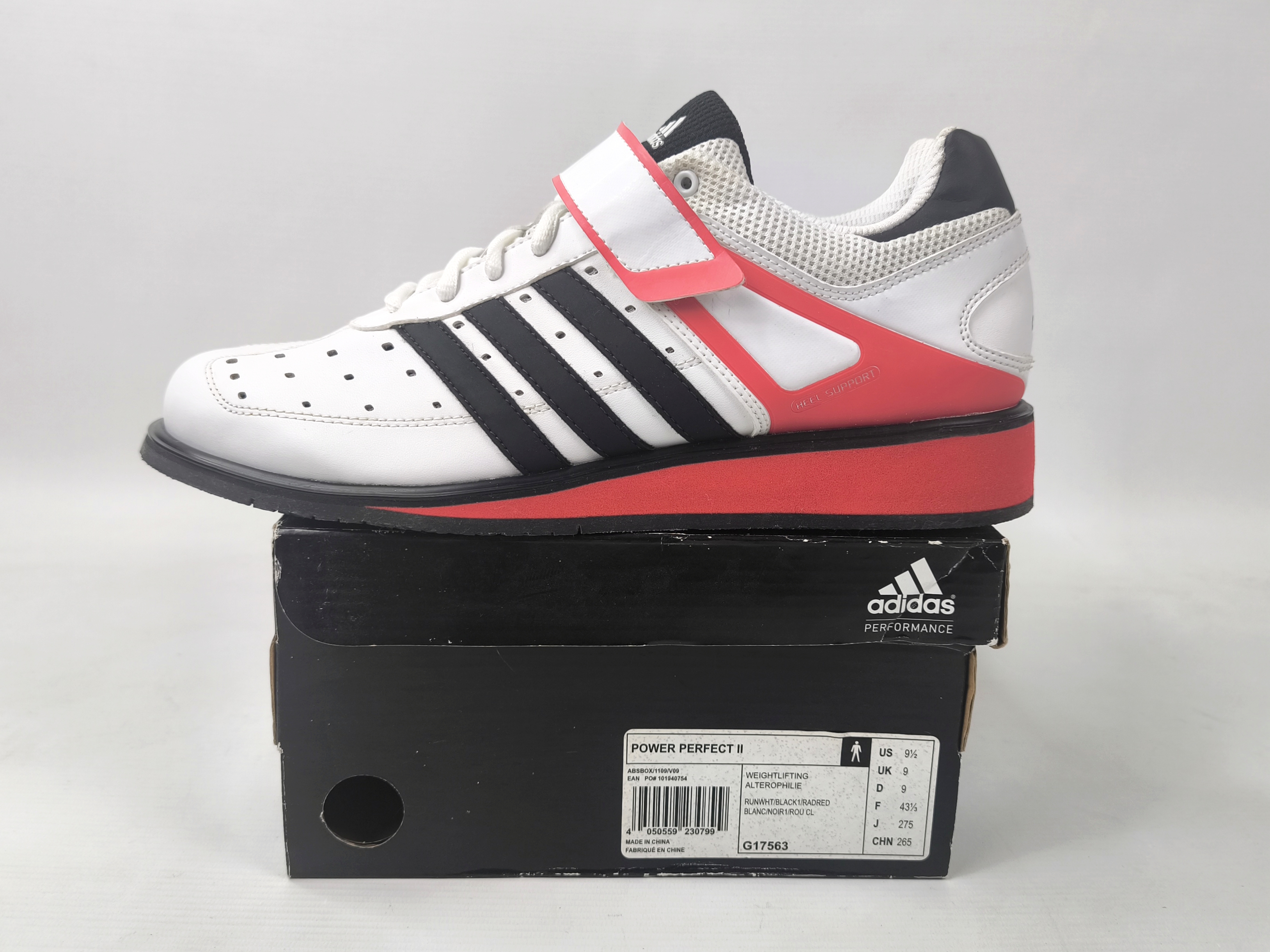 adidas Power Perfect II 2 Gewichtheber Schuhe EUR 43 1/3 / UK 9 weightlifting BN