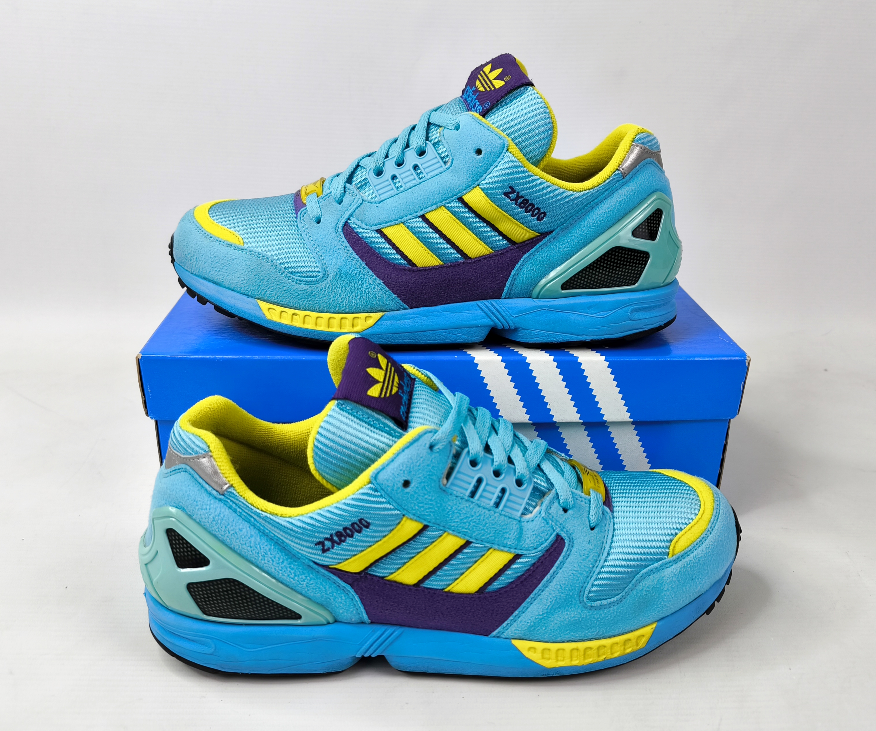 adidas ZX 8000 Aqua Schuhe EUR 44 UK 9.5 Torsion 553383 aus 2009