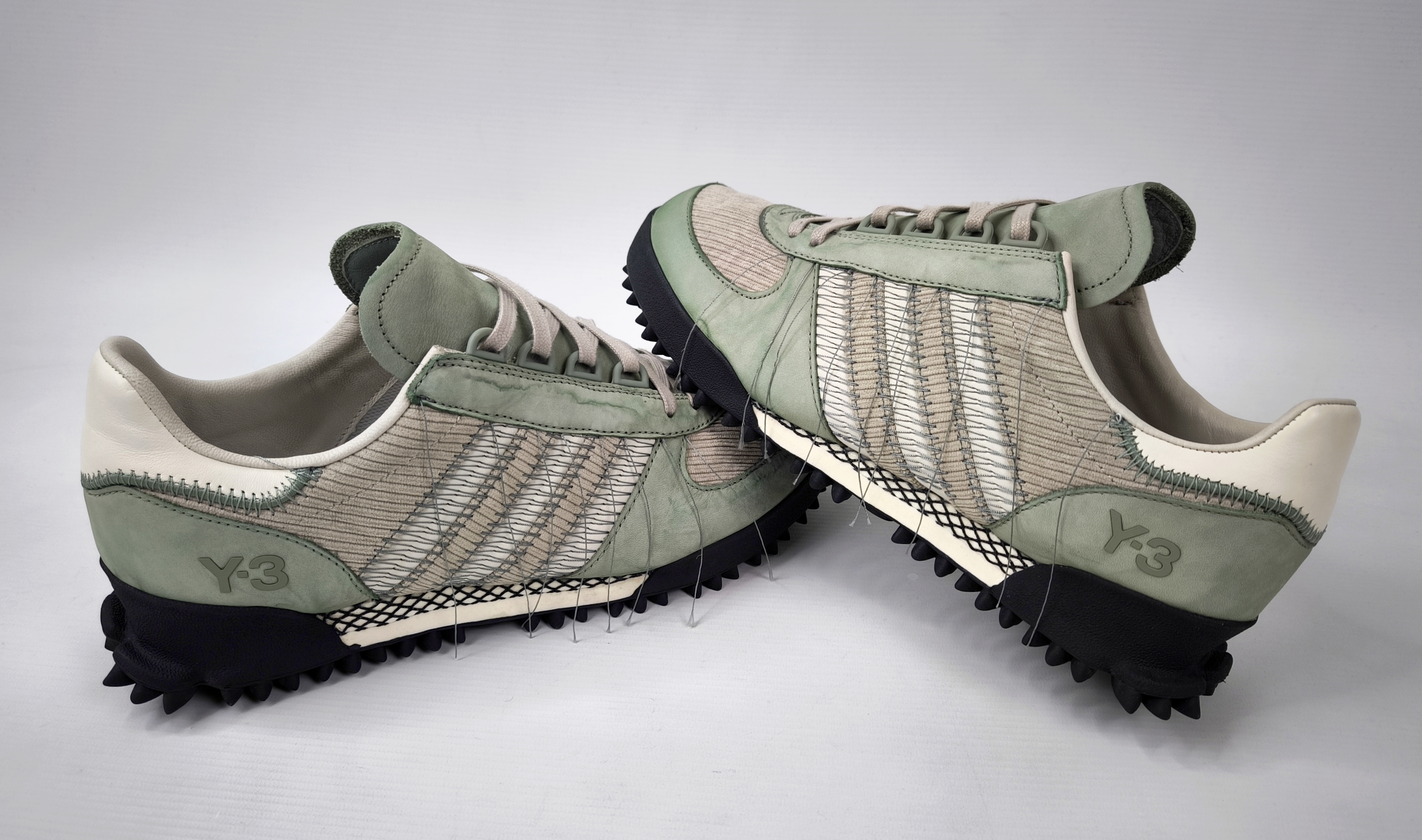 adidas Y-3 Marathon TR Trainer Schuhe EUR 44 - UK 9.5 aus 2023 IG5307 silv green