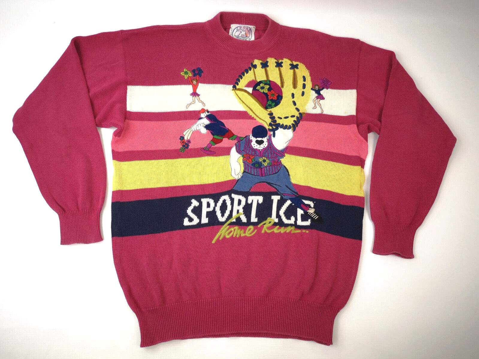 Sport Ice by Iceberg Strick Pullover Baseball Home Run Gr. III (M)