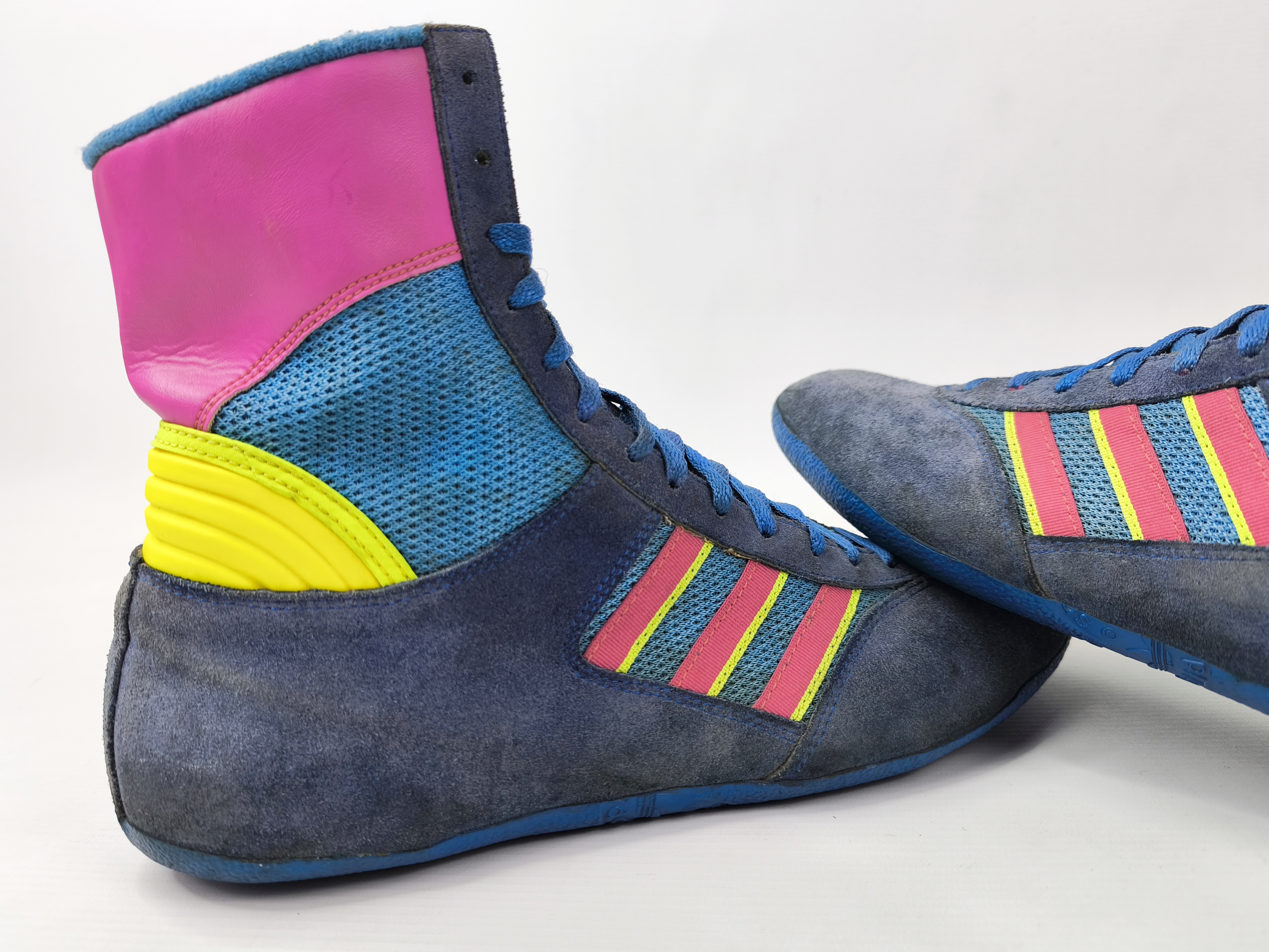 adidas Box Schuhe EUR 43 1/3 UK 9 Made in France 80s suede combat wrestling