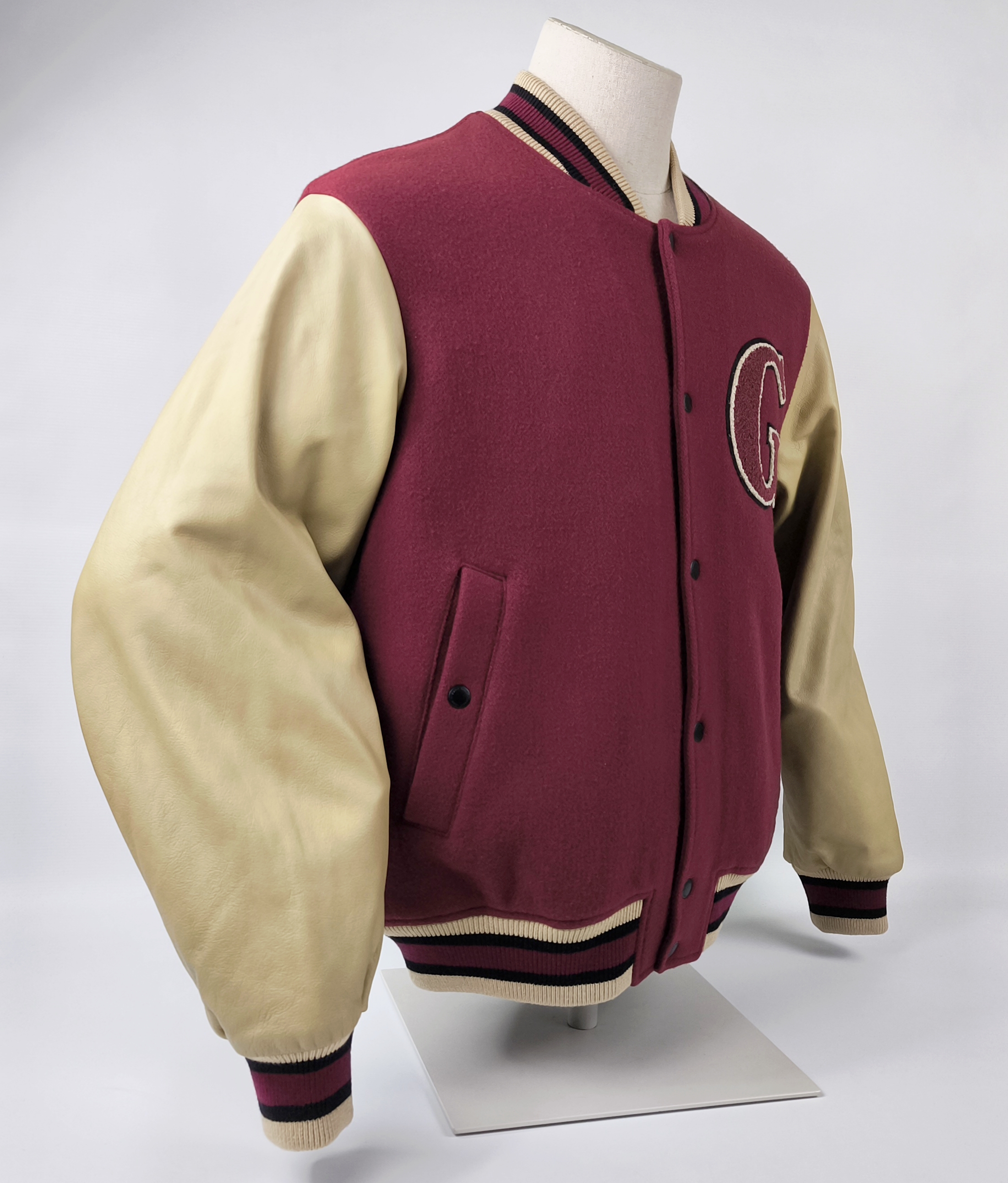 Gant Padded Mix Varsity Jacket Gr. L (XL) College Baseball Jacke Plumped Red neu