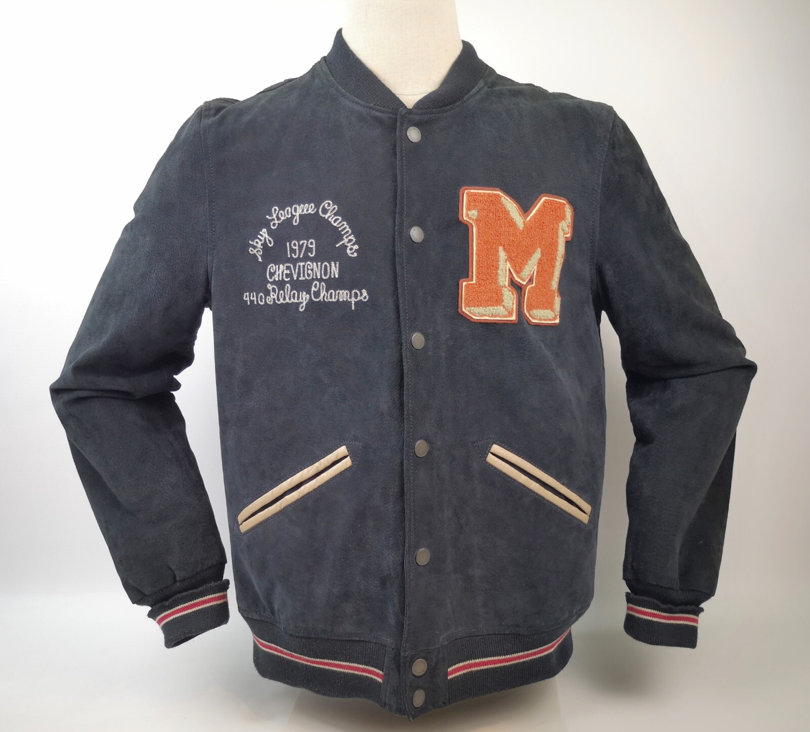 Chevignon Herren Wildleder Jacke Sky League Gr. XL schwarz