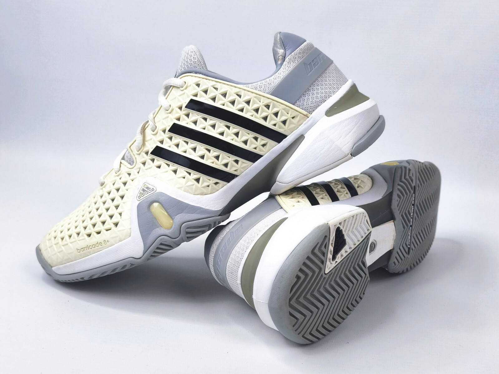 adidas Barricade 8+ adipower Schuhe Größe UK 8 / Eur 42 aus 2014 M25342 Tennis