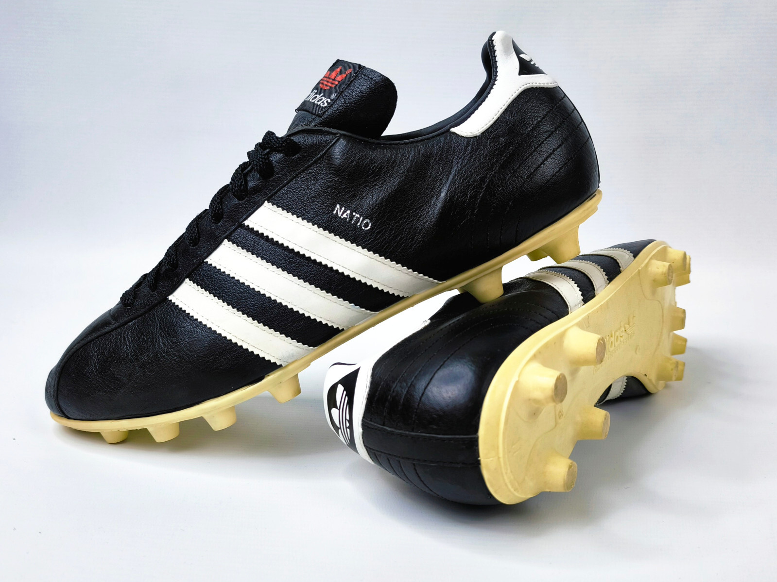 adidas Natio Fussball Schuhe Gr. 46 / UK 11 vintage 1980s Copa Mundial