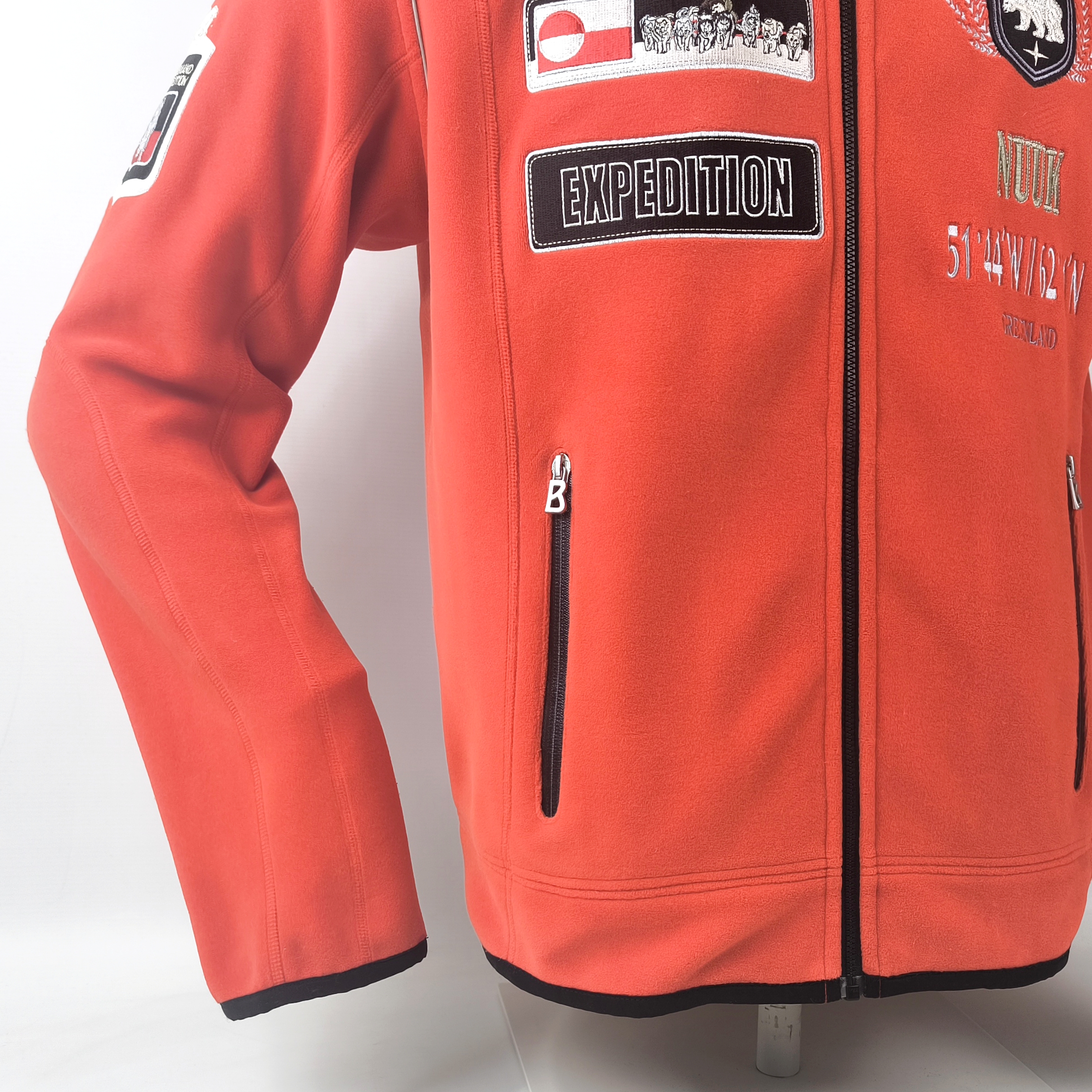 Bogner Fleece Jacke Expedition Gr. 50 (M/L) rot Fleecejacke Greenland