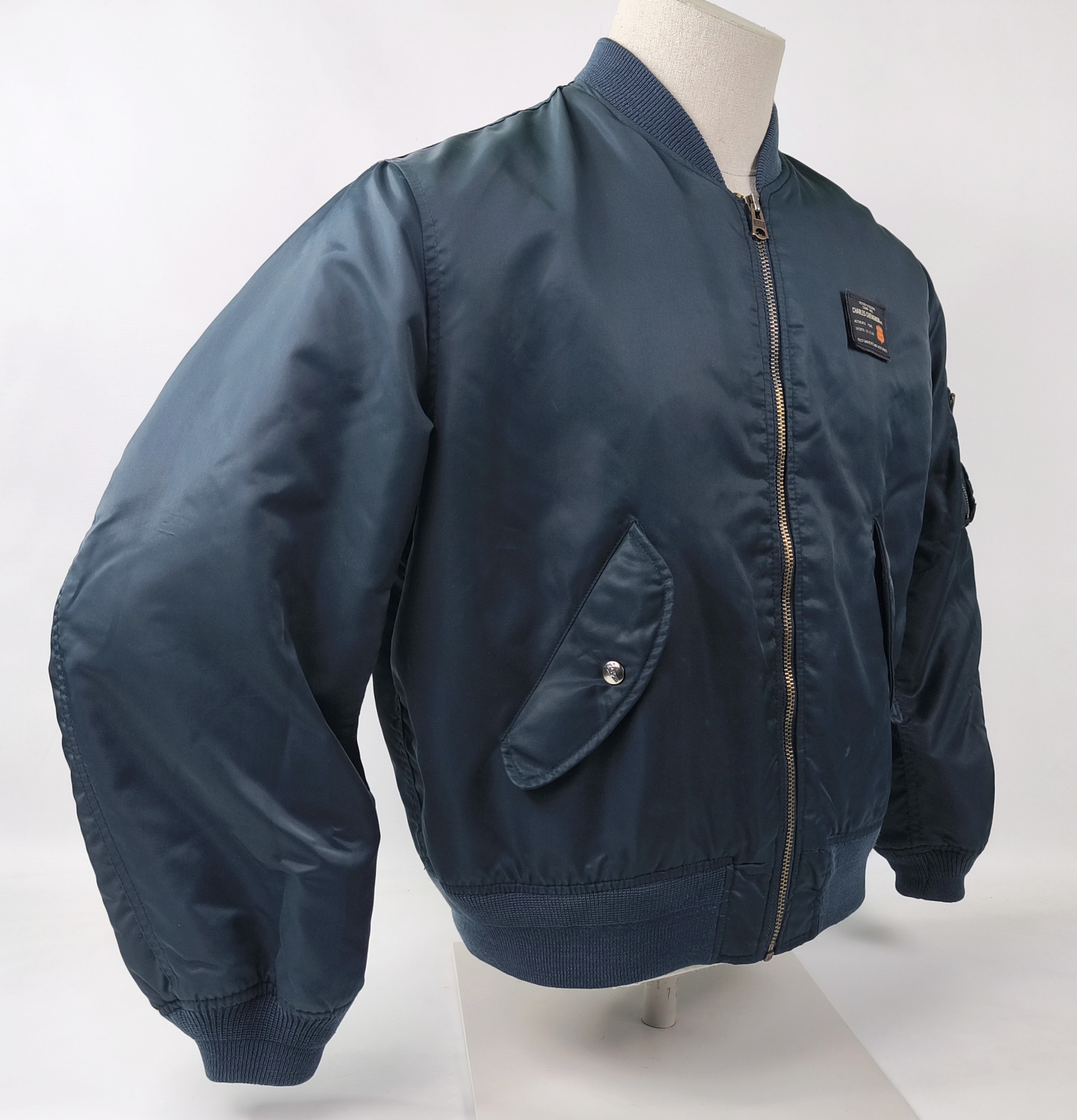 Chevignon Jacke Bomberjacke Gr. L (M) dunkelblau vintage 90s