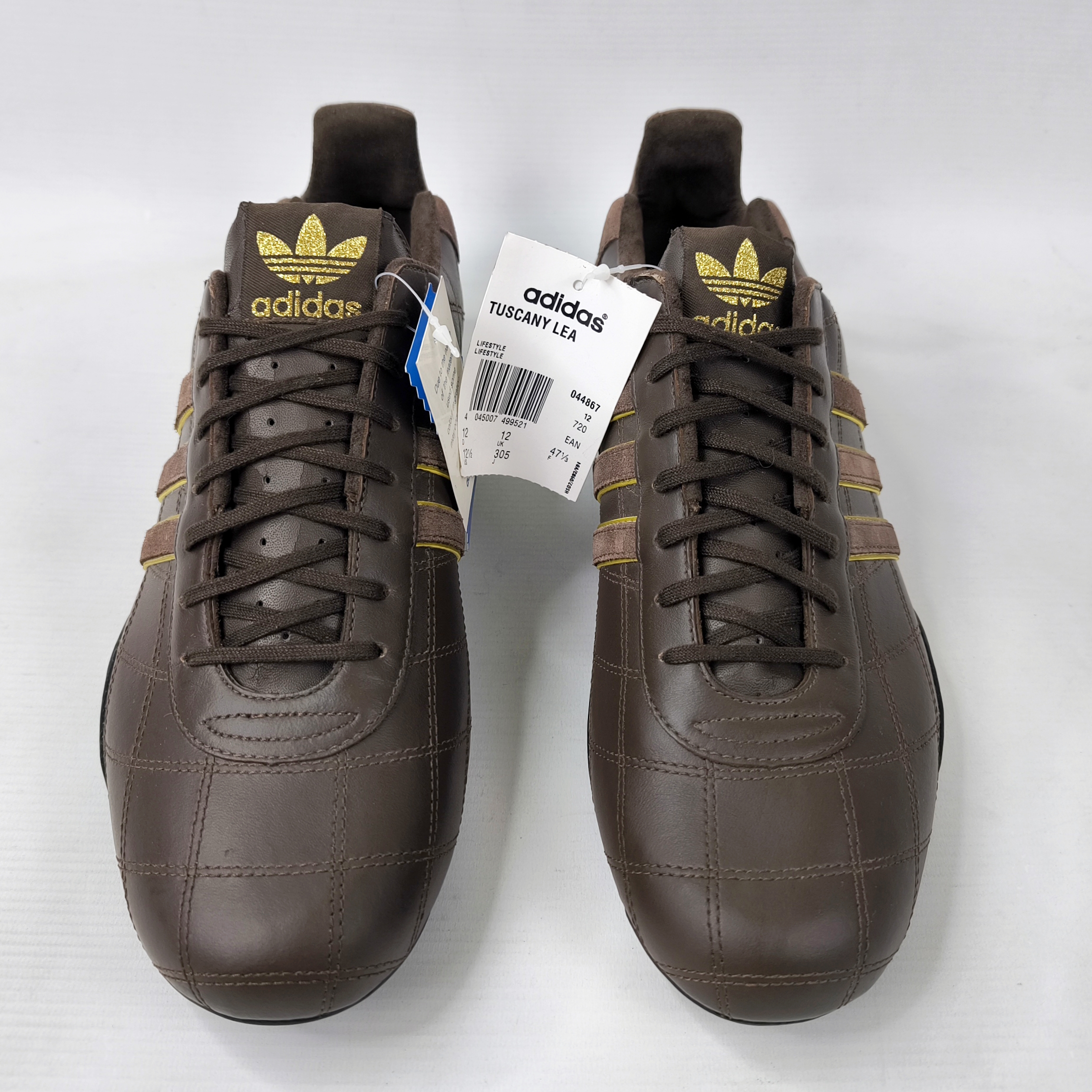 adidas Tuscany LEA Schuhe EUR 47 1/3 UK 12 aus 2004 Wildleder Leder braun 044867
