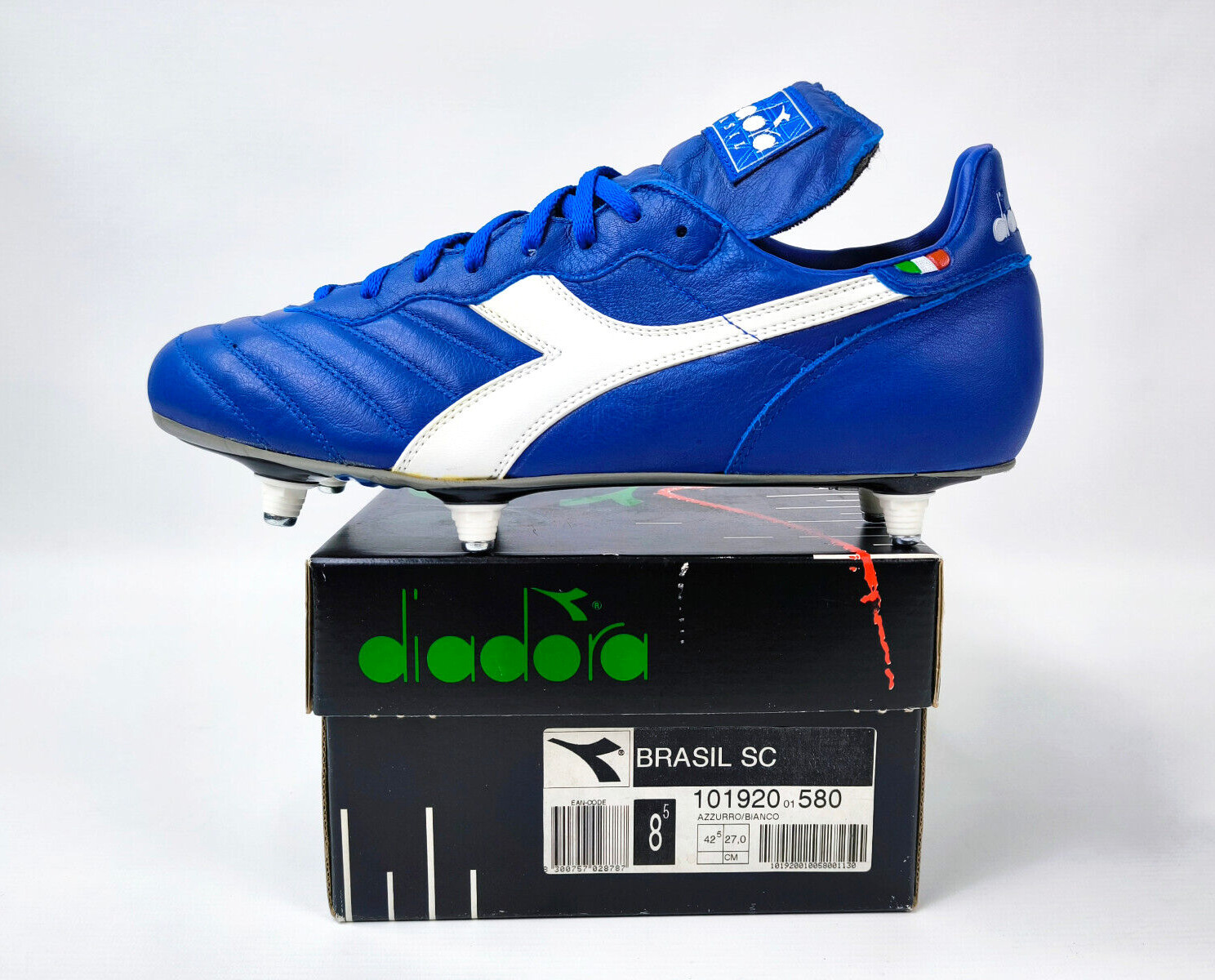 Diadora Brasil SC blau EU 42.5 - UK 8.5 Made in Italy 90`s Baggio 101920 580