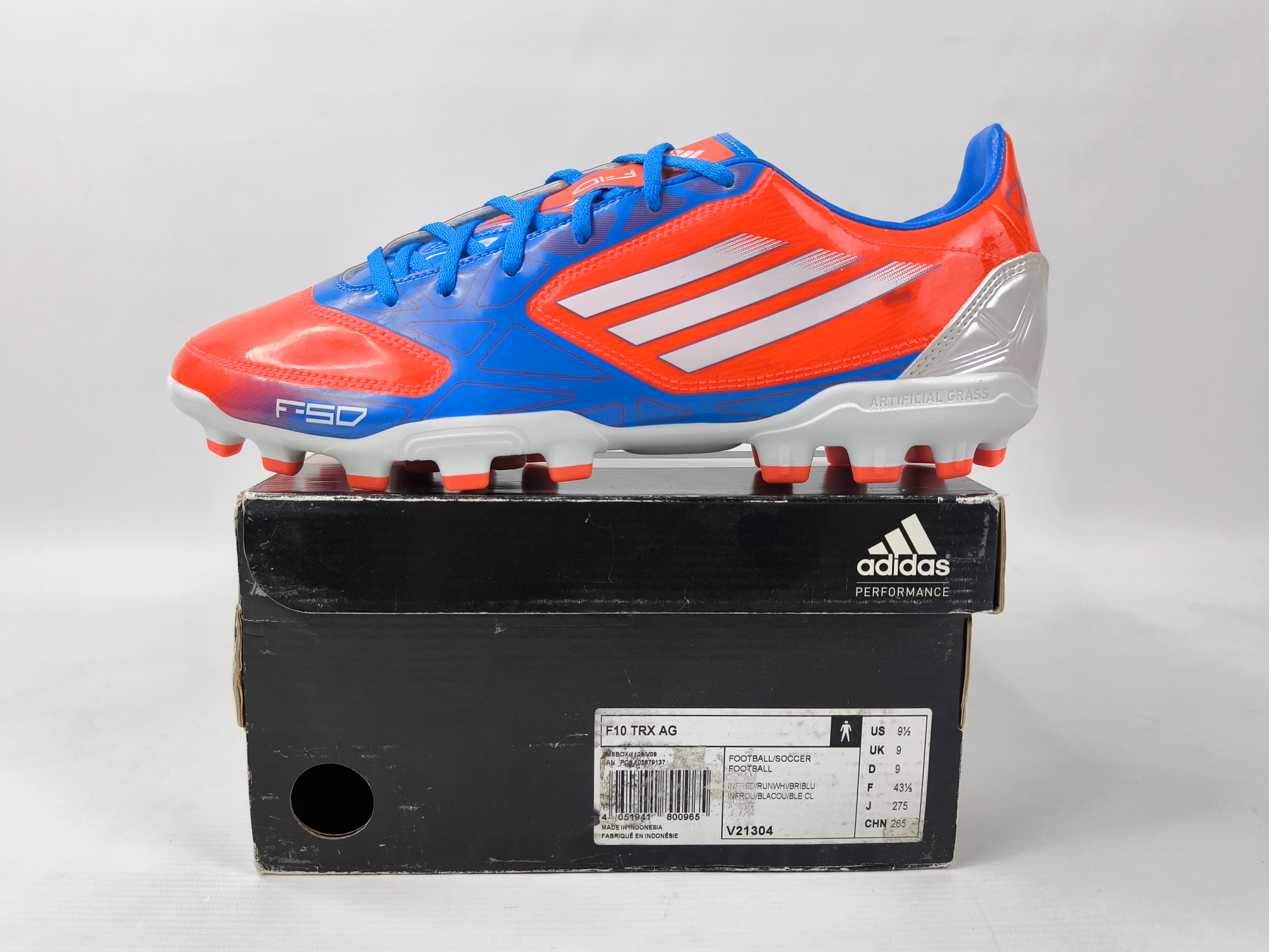 adidas F50 F10 TRX AG 2012 Fussball Schuhe Gr. EUR 43 1/3 / UK 9 V21304 neu