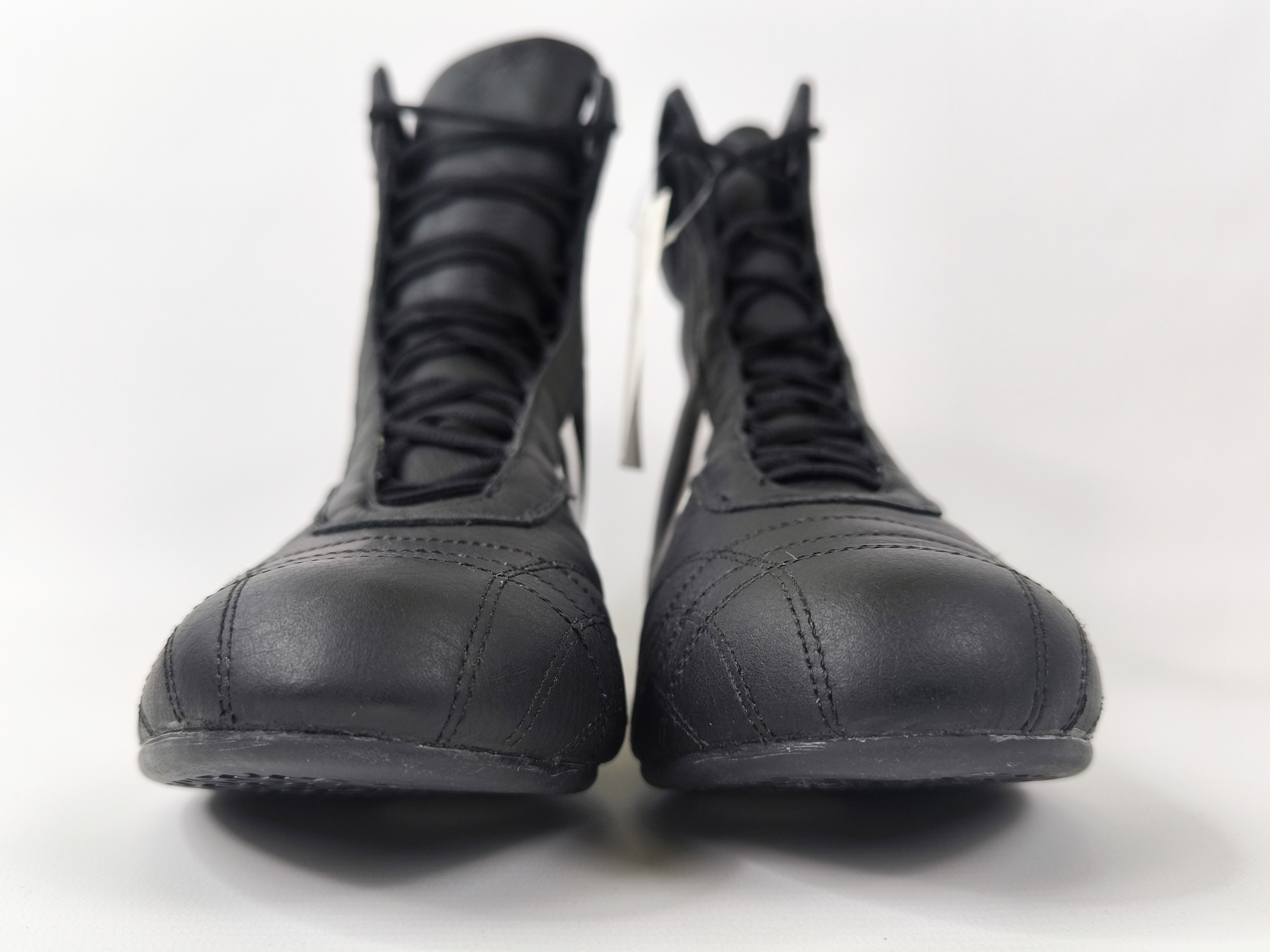 adidas Prajna High Schuhe EUR 44 UK 9.5 aus 2003 Leder schwarz 382158 neu