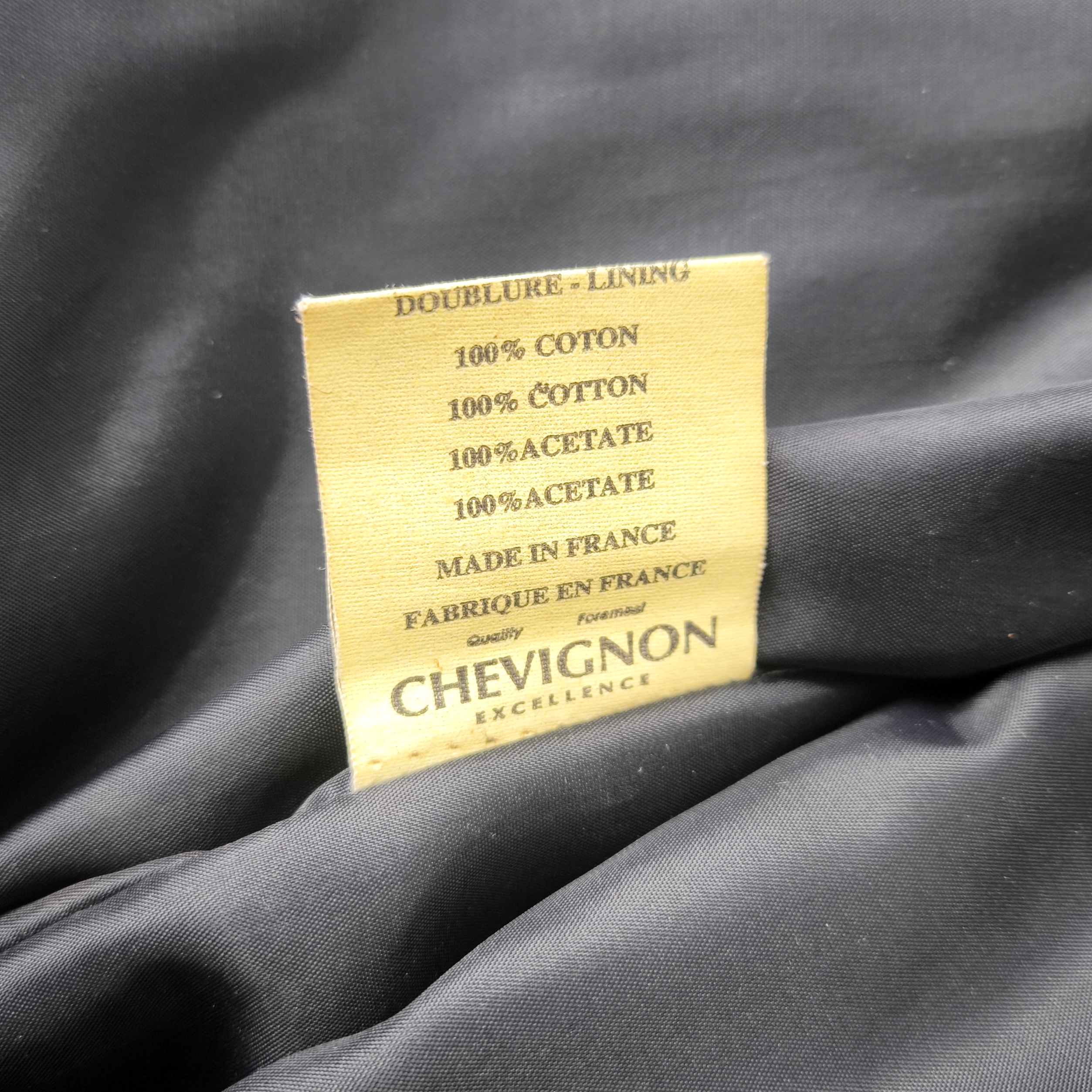 Chevignon Lederjacke schwarz Gr. XL (L) vintage 90s großes Rückenlogo