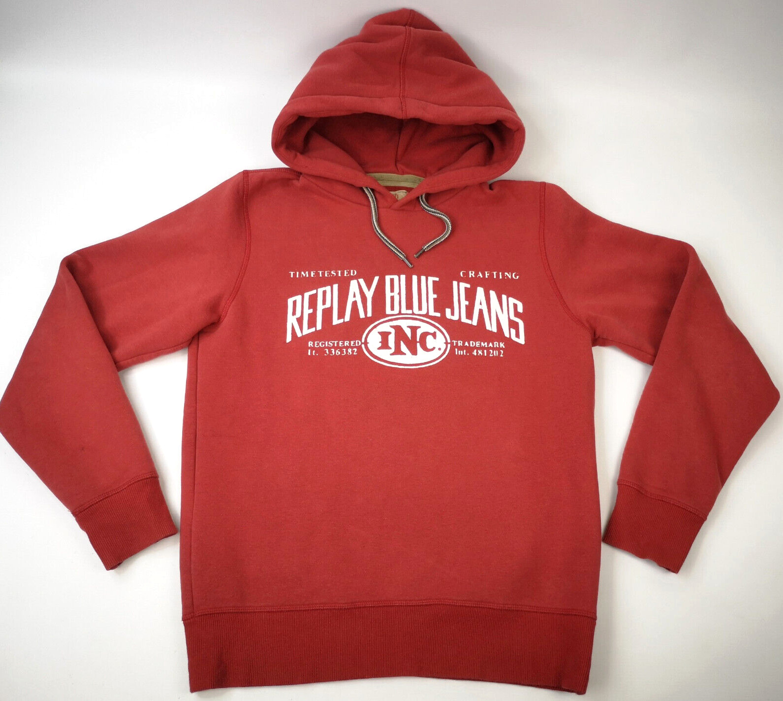 Replay Hoodie Kapuzen Pullover rot Gr. M Blue Jeans Inc.