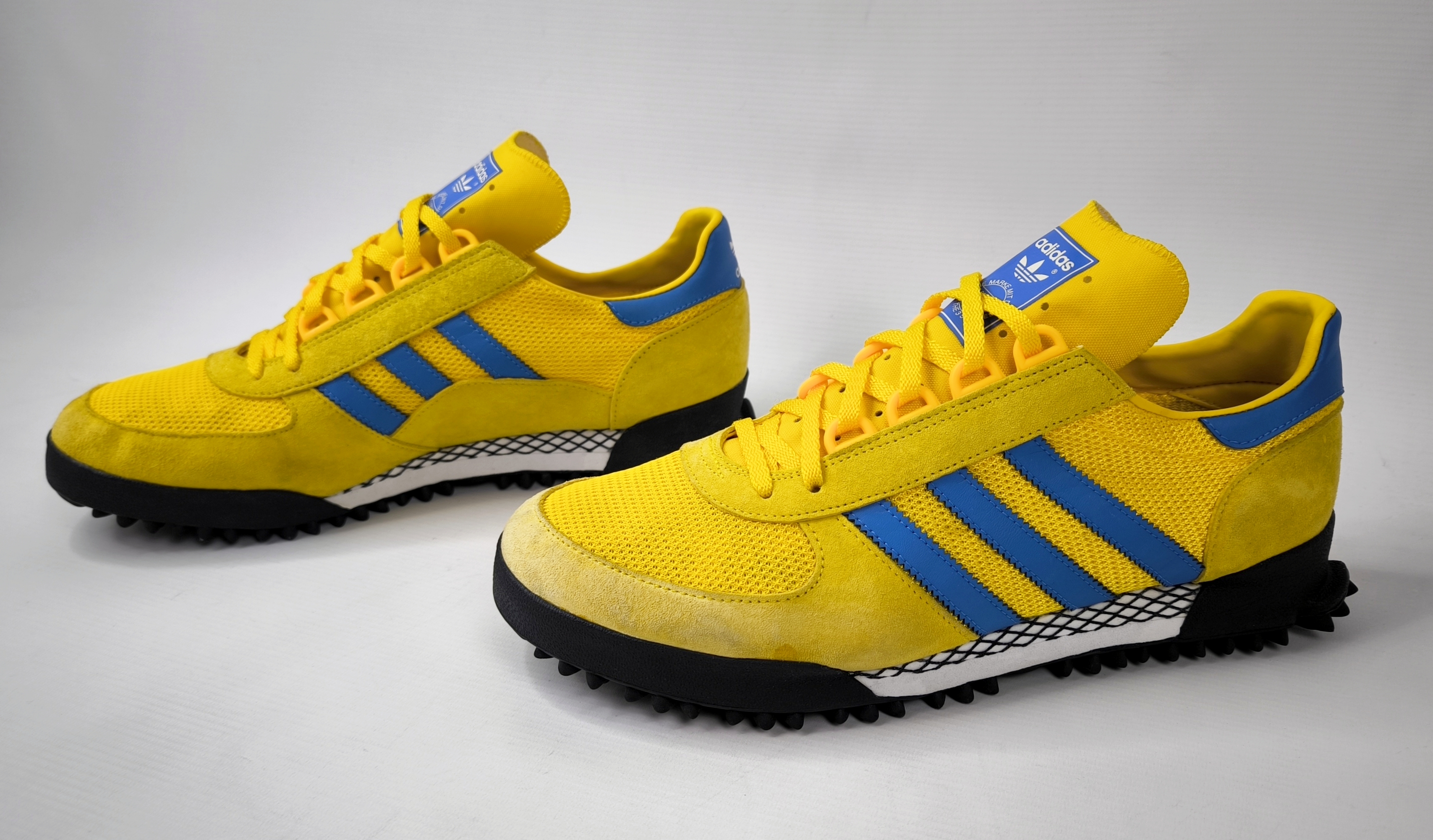adidas Marathon TR Trainer Schuhe Eur 46 - UK 11 aus 2017 B27876 gelb blau