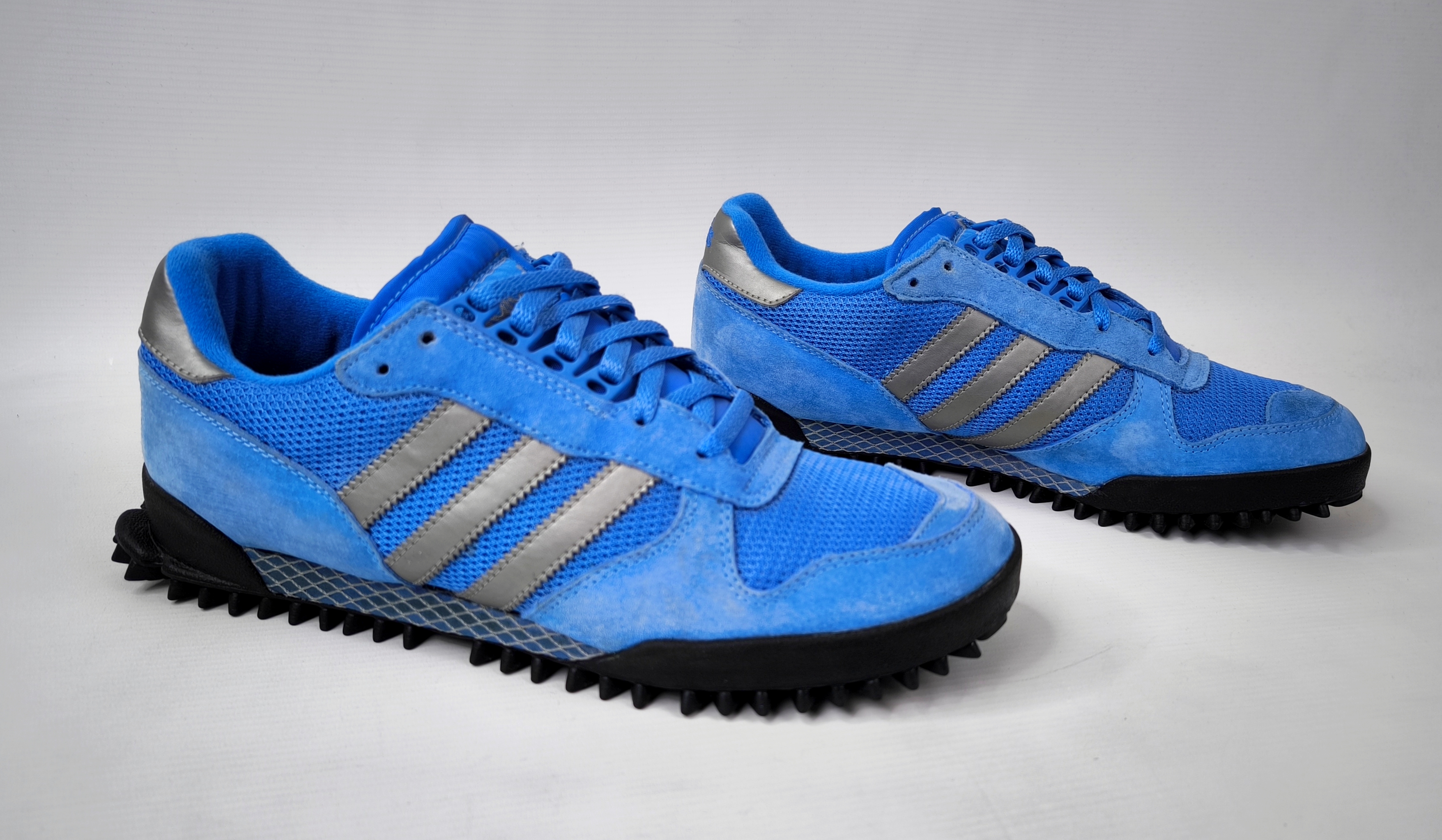 adidas Marathon TR Trainer Schuhe EUR 45 1/3 - UK 10.5 aus 2010 blau 033250