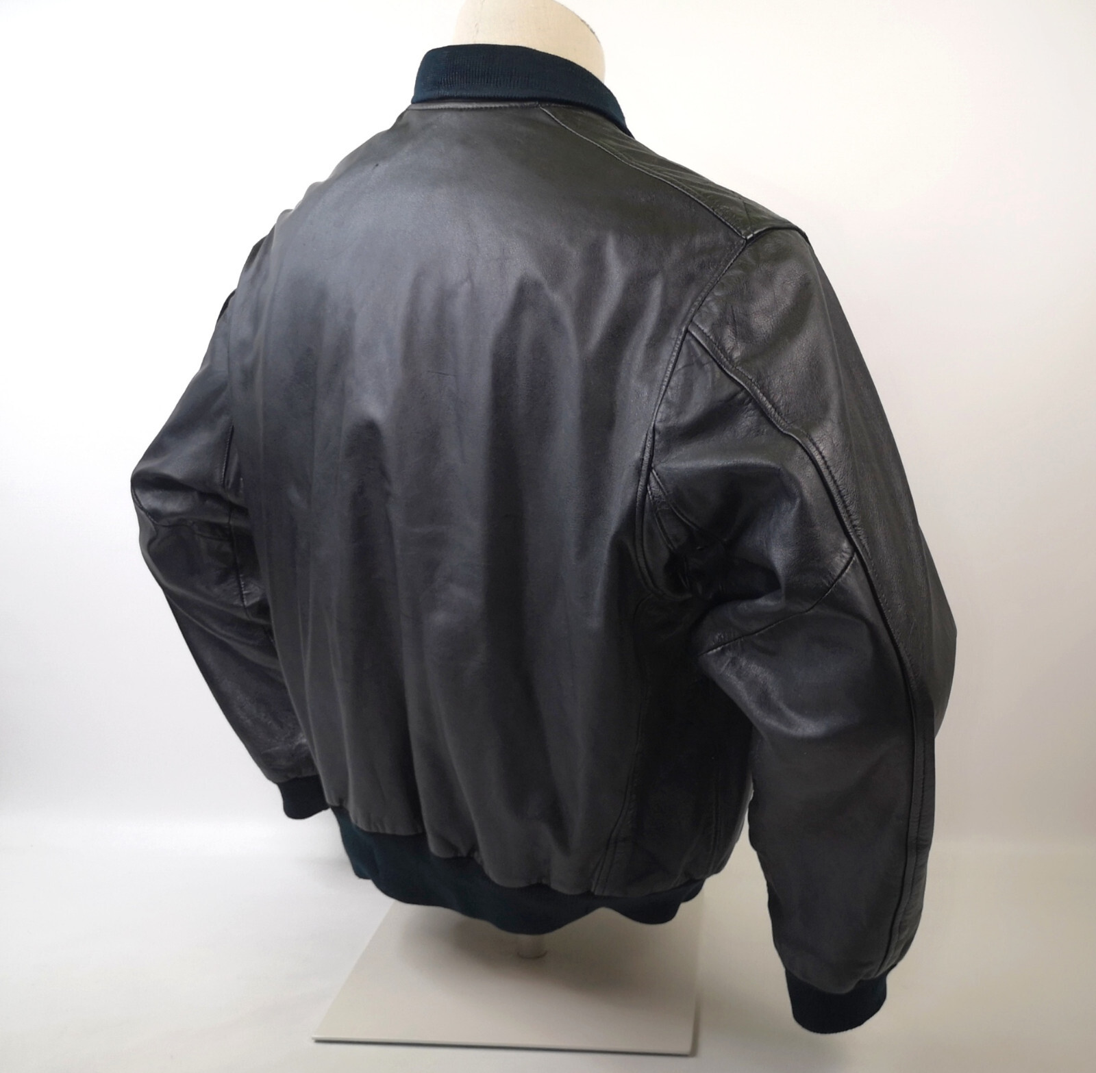 Chevignon Herren Lederjacke Port Avion schwarz Gr. XL vintage Porte