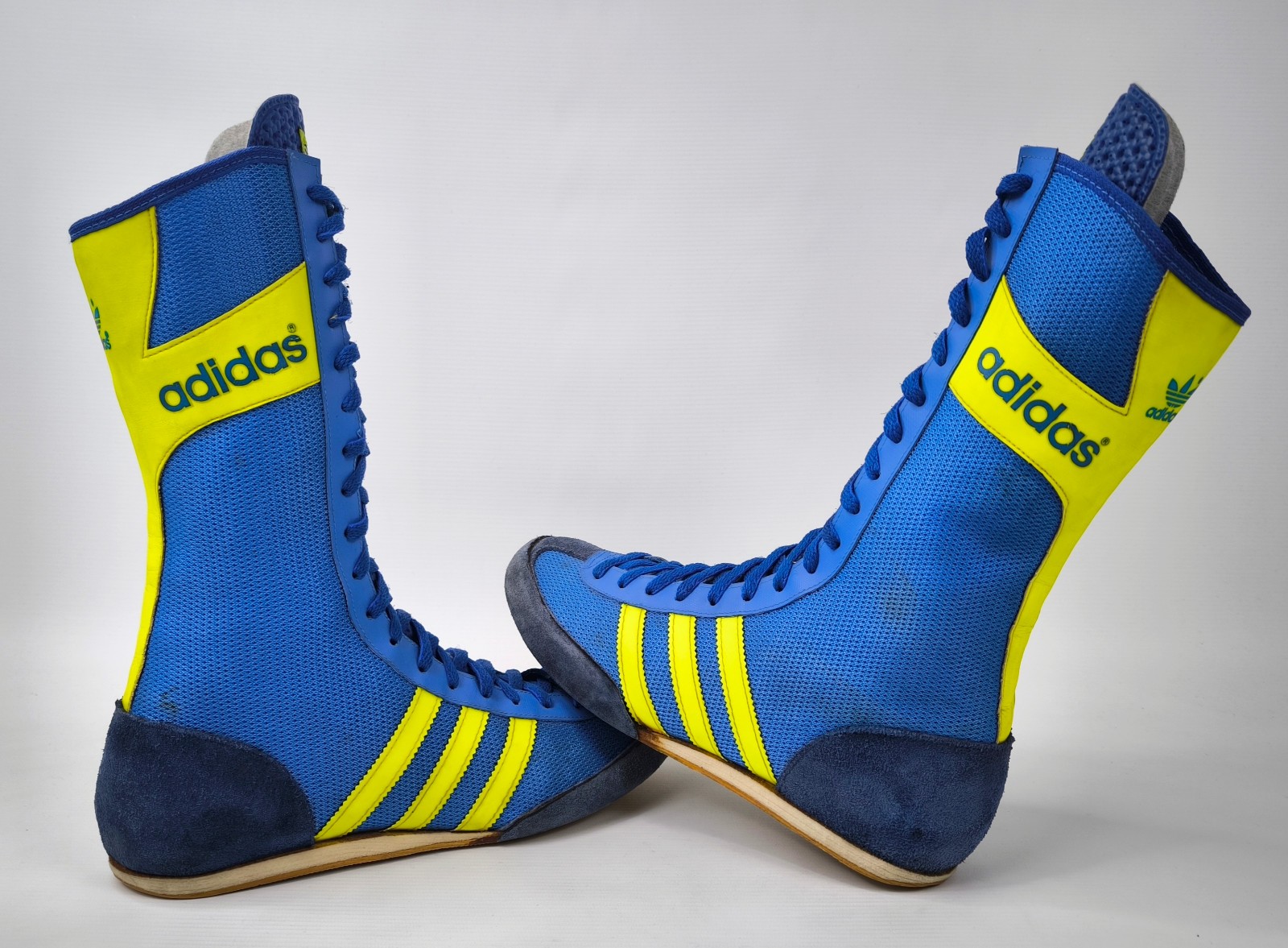 adidas Box Schuhe Greco-Roman UK 8 / Eur 42 Made in West Germany vintage 1980s