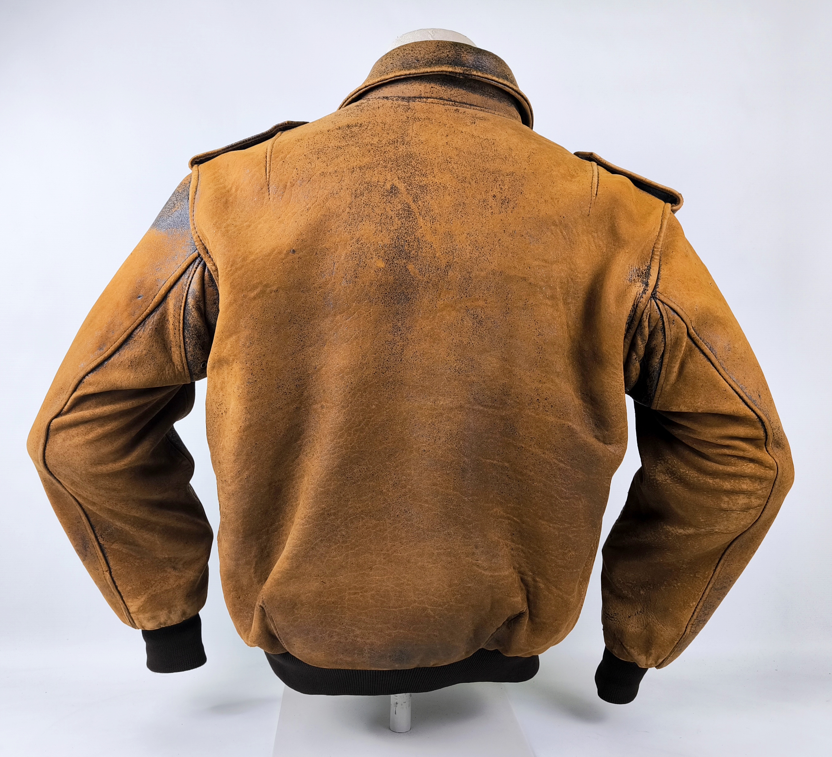 Chevignon Lederjacke braun Gr. XL (L) Fliegerjacke vintage 80s Old Flight Jacket