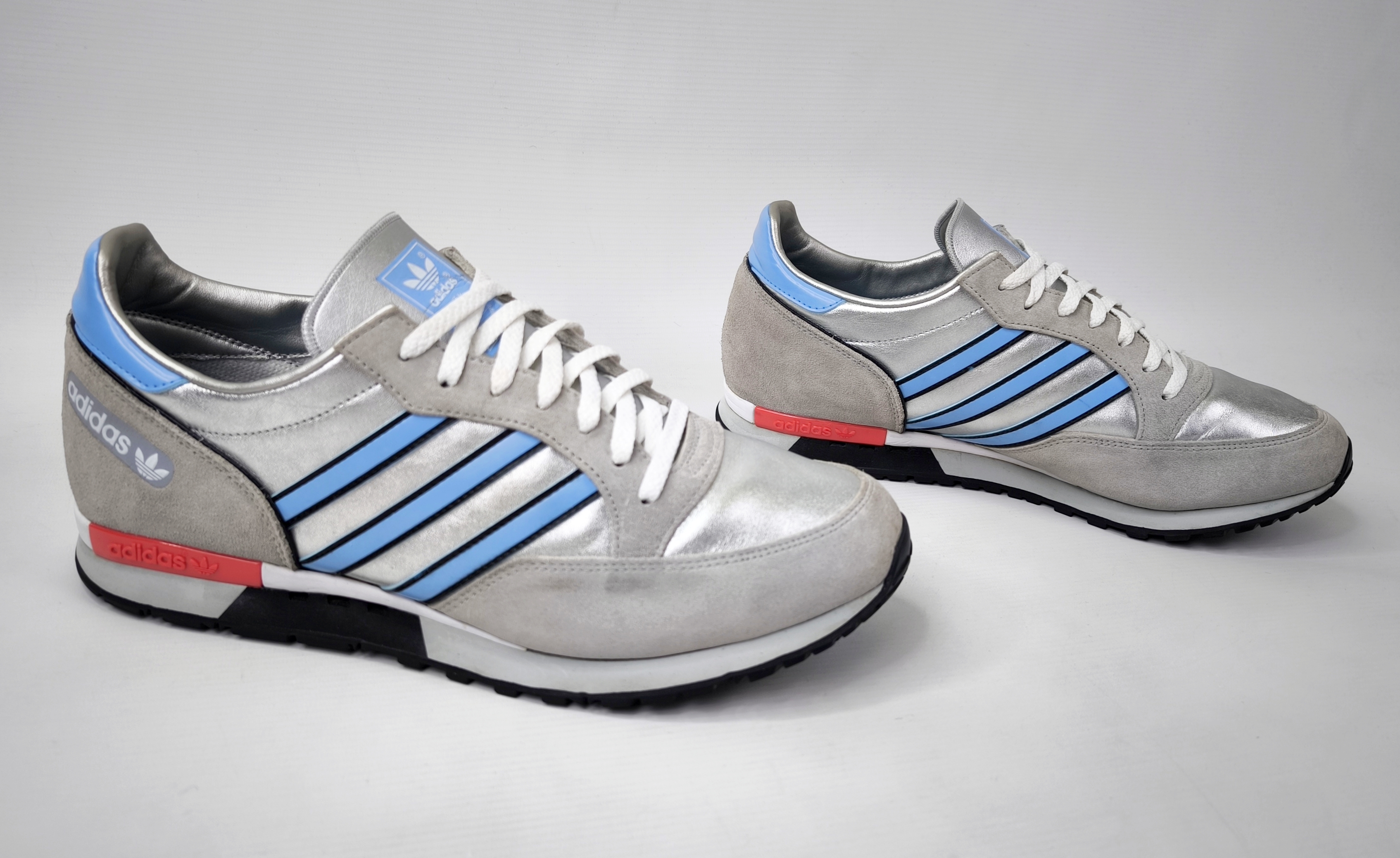 adidas Phantom Schuhe EUR 46 - UK 11 silber hellblau aus 2013 Q34304 micropacer