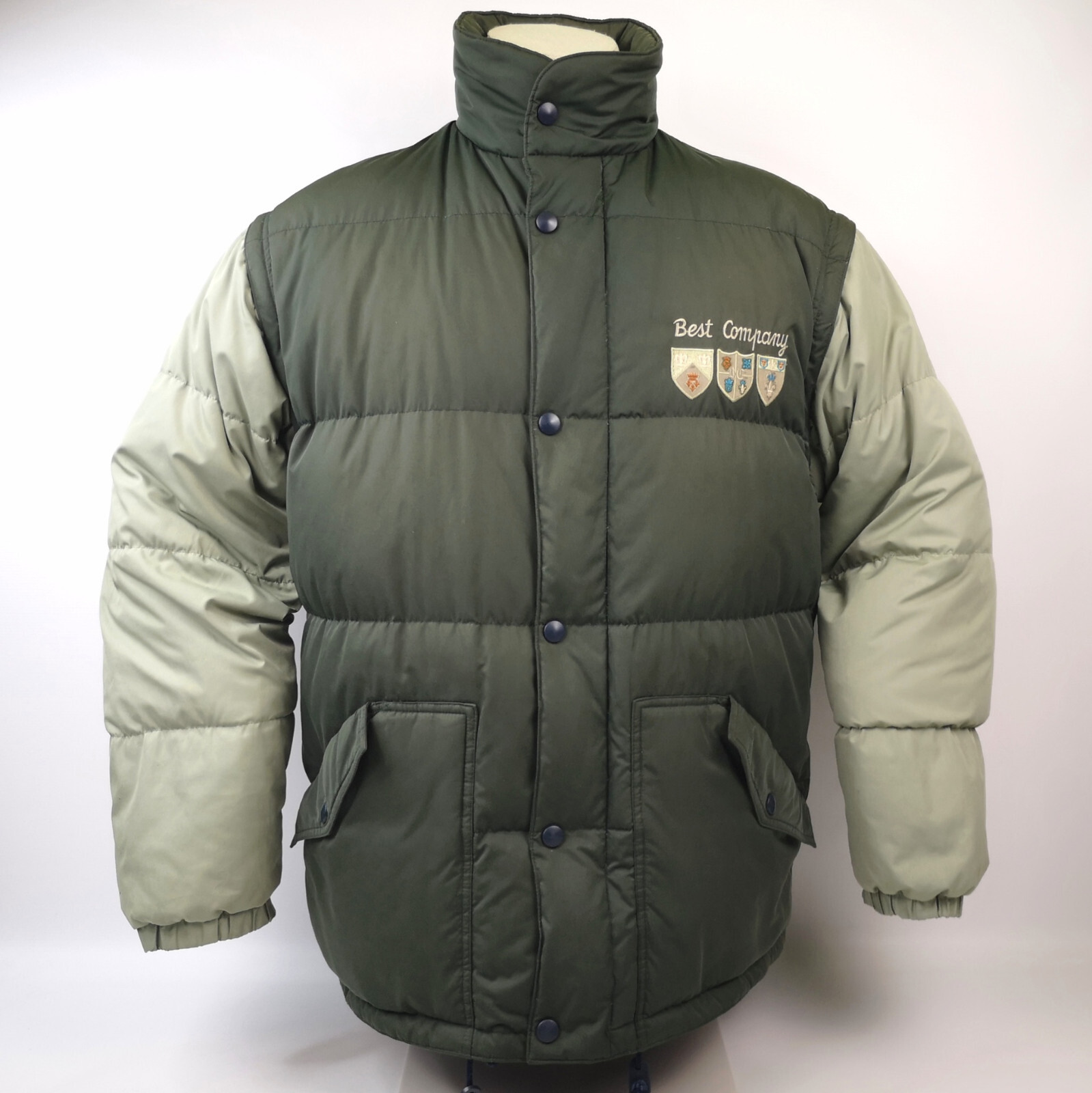 Best Company Herren Daunen Weste / Jacke abnehmbare Ärmel Gr. L