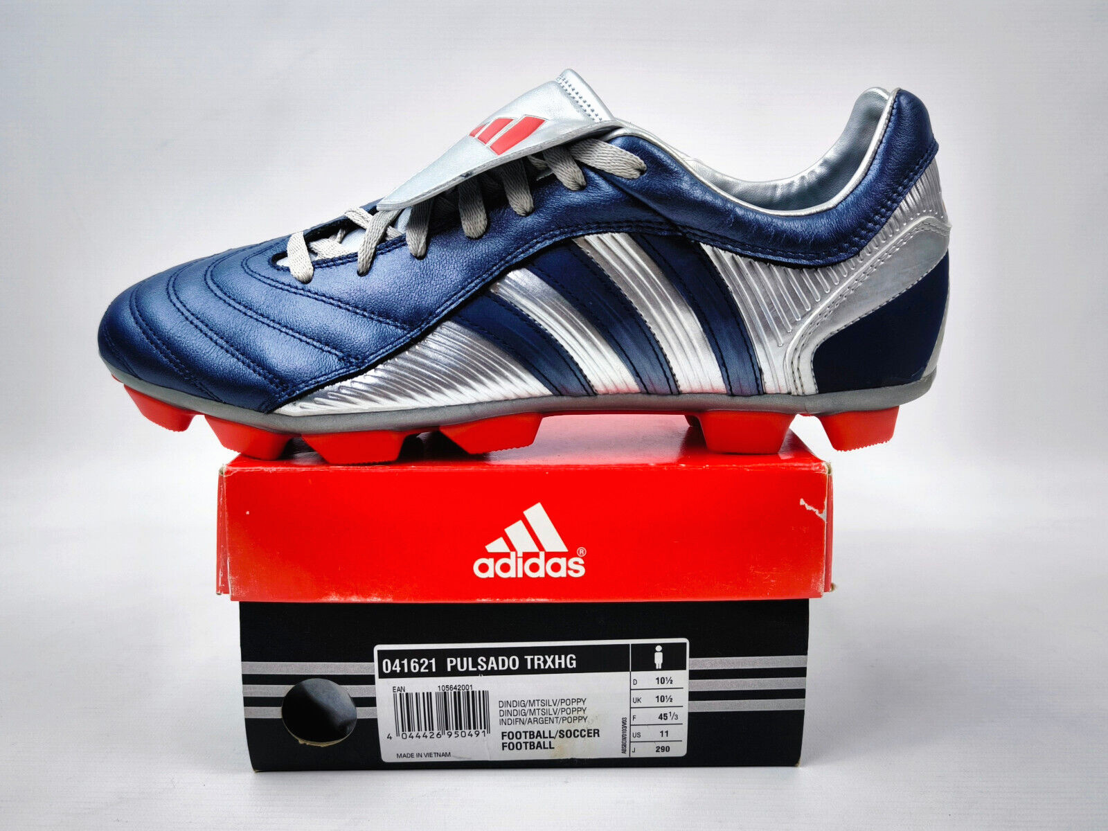 adidas Pulsado TRX HG 2004 Gr. 45 1/3 / UK 10.5 Pulse Predator Fussball 041621