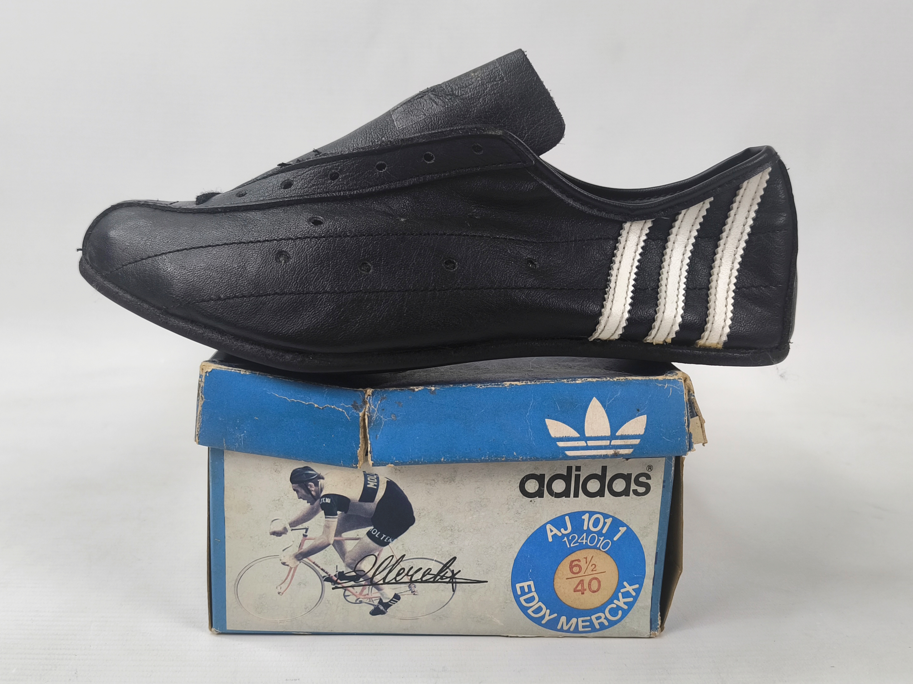 adidas Eddy Merckx Fahrrad Schuhe EUR 40 - UK 6.5 vintage 70s 80s France cycling