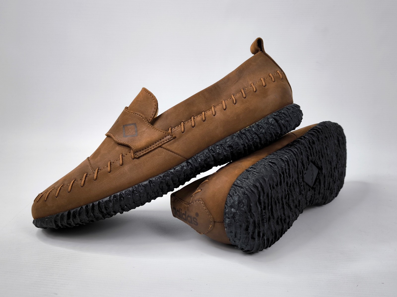 adidas Pathfinder slip on Schuhe UK 10.5 / Eur 45 Slovenia vintage 90s Mokassins