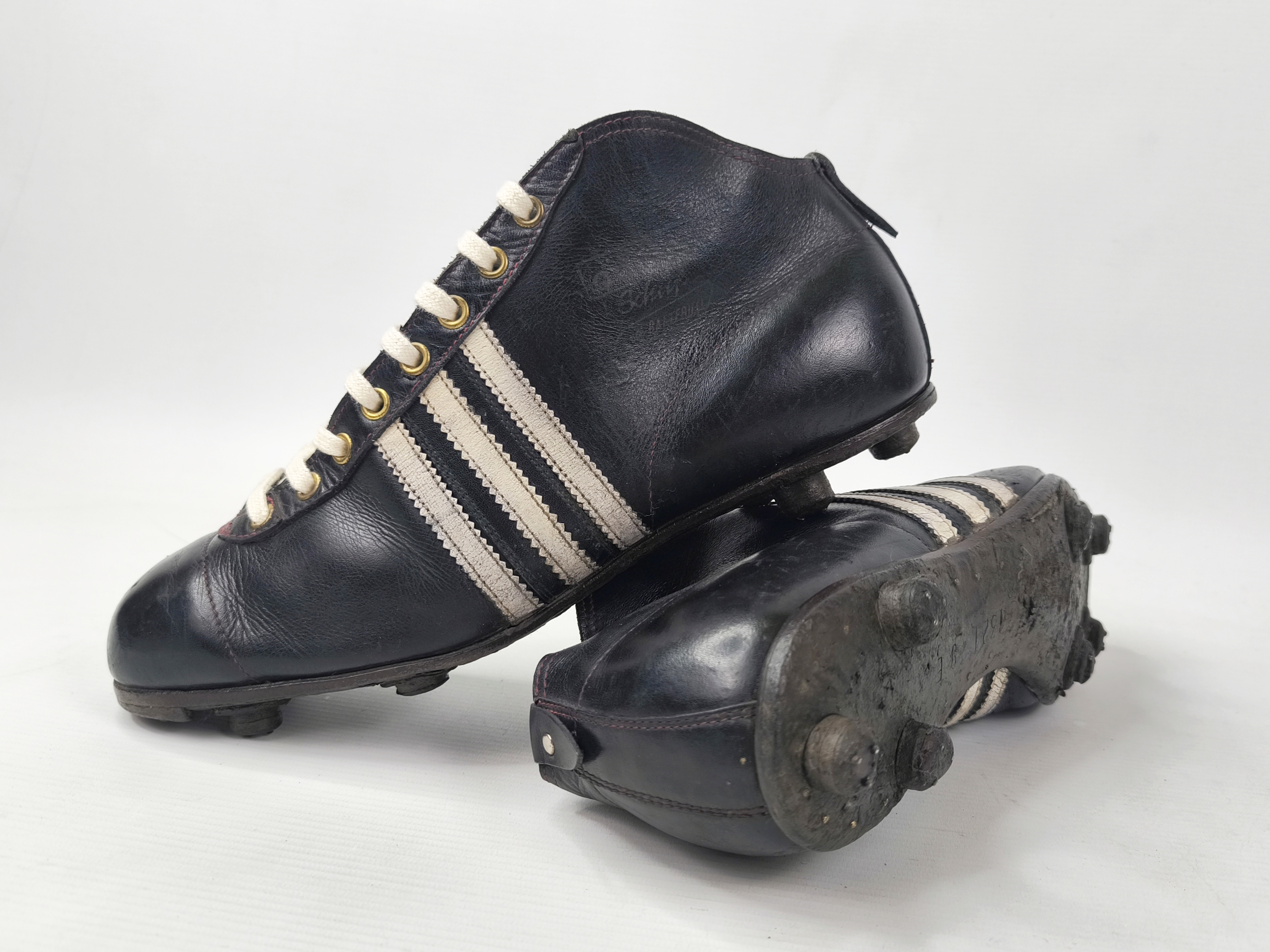 adidas Fussball Schuhe Schuss 1950s EUR 43 1/3 UK 9 Western Germany vintage +box