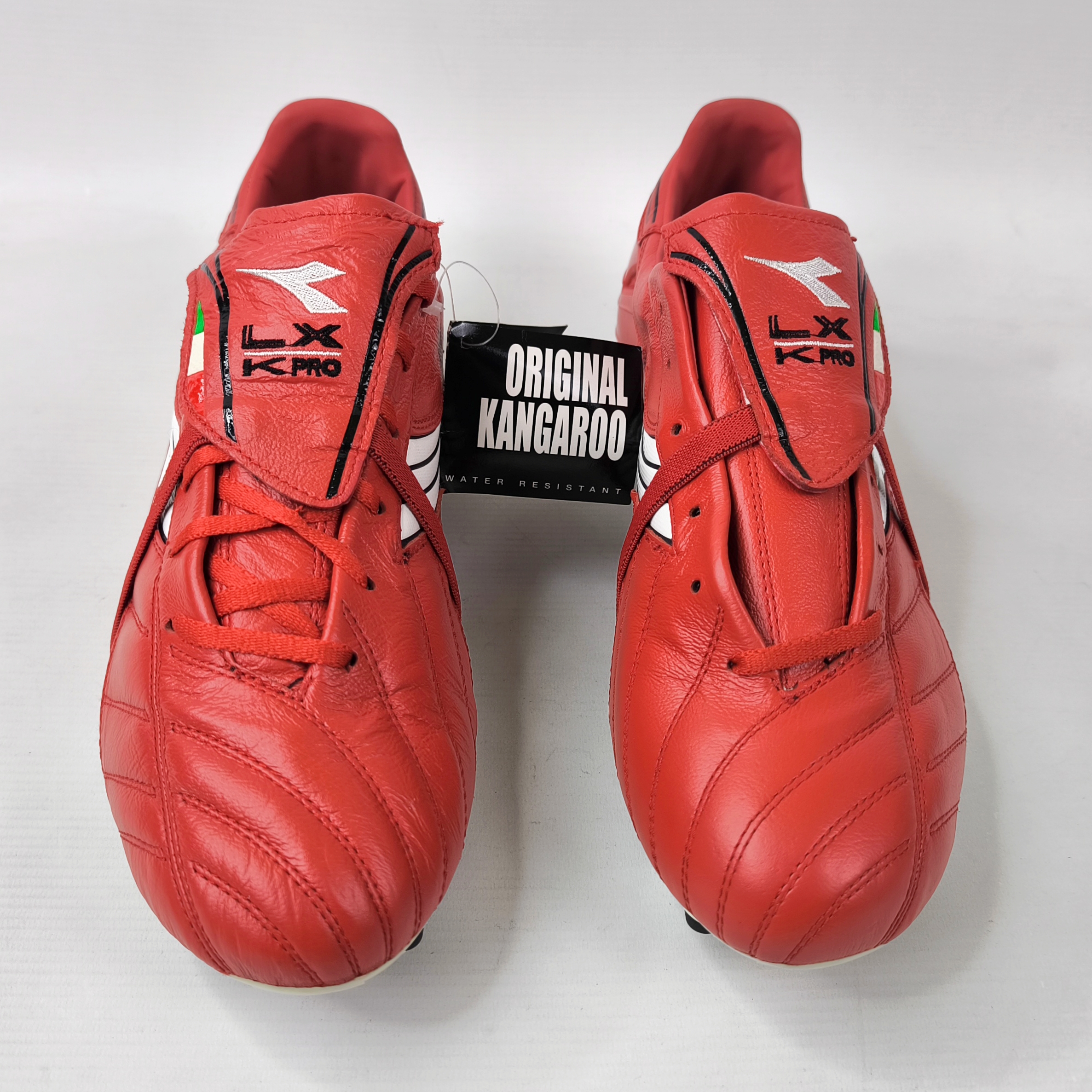 Diadora LX K-Pro 2 MG 14 Fussball Schuhe EUR 46 / UK 11.5 rot 152089 K-Leder