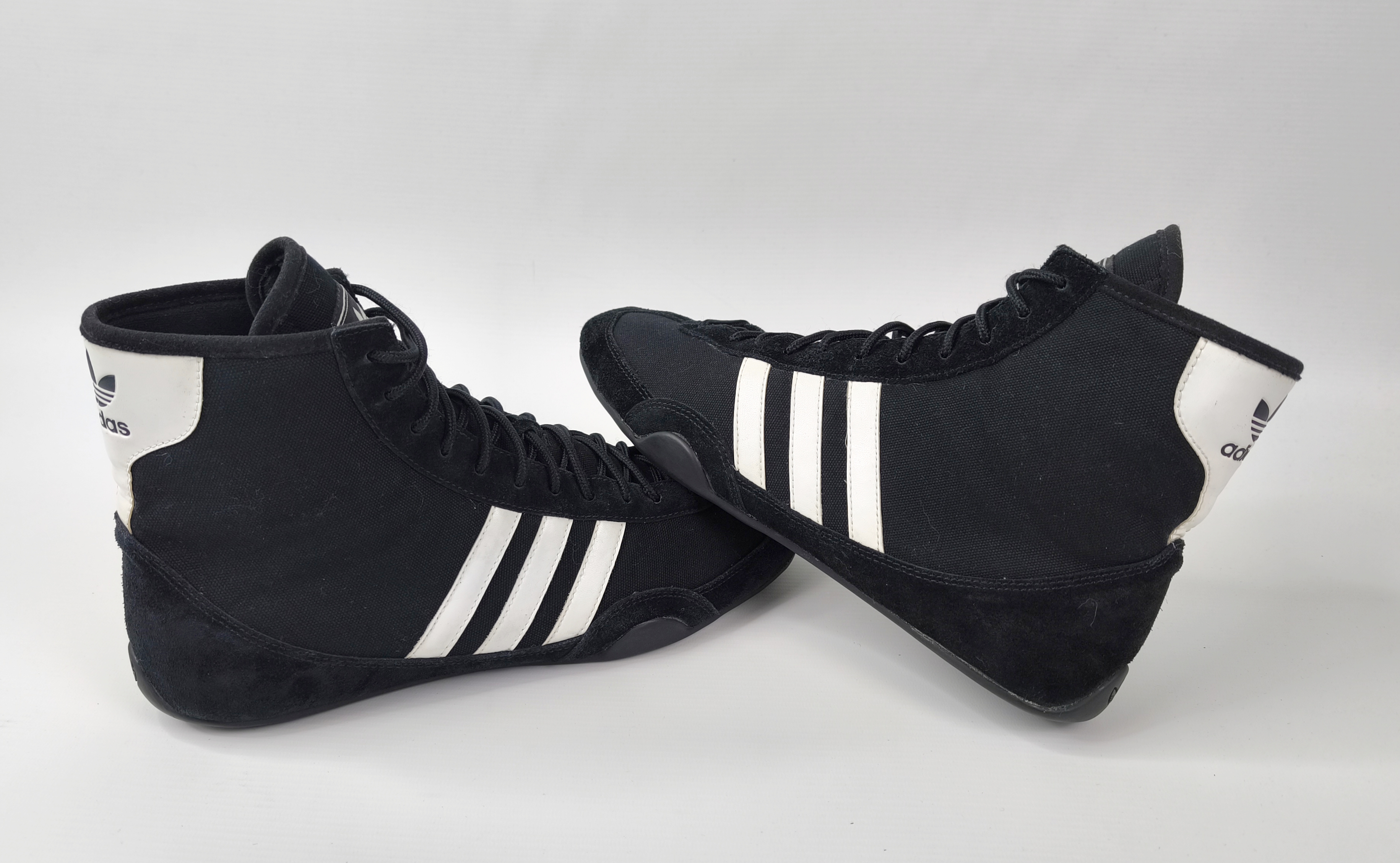 adidas Wrestling Schuhe Canvas schwarz 2003 EUR 44 UK 9.5 combat 036230