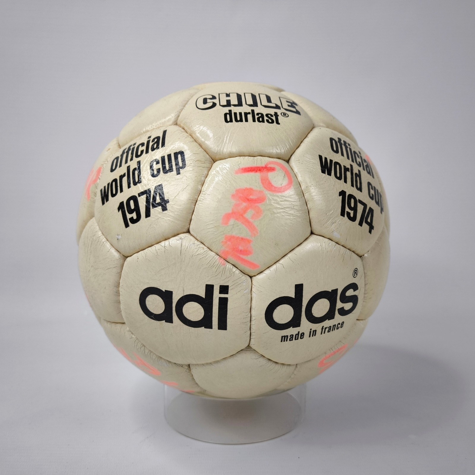 adidas Fussball Chile durlast official world cup 1974 Made in France matchball