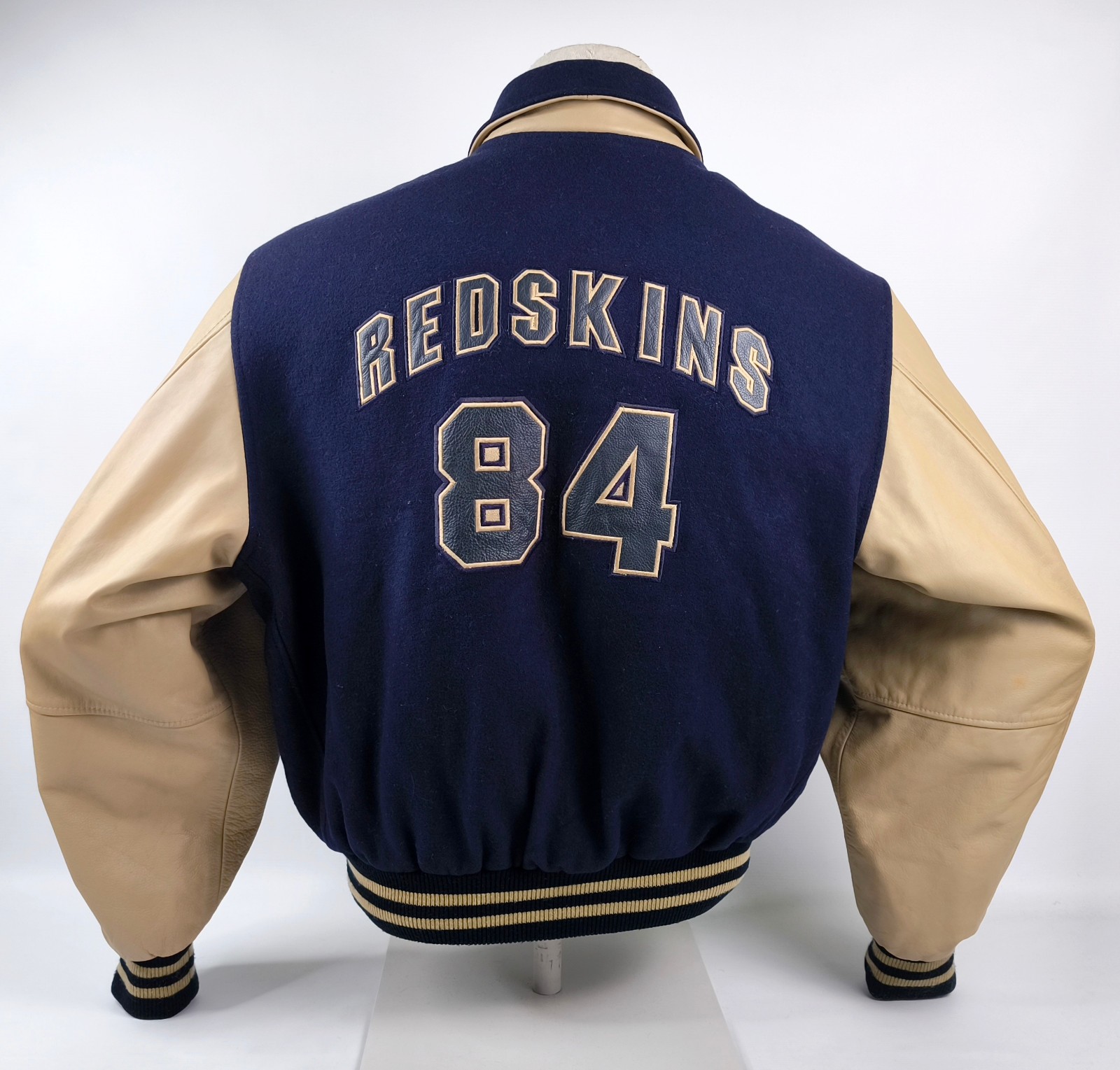 Redskins Jacke College-/ Baseball 84 Gr. L Wolle/Leder  Mix dunkelblau / creme
