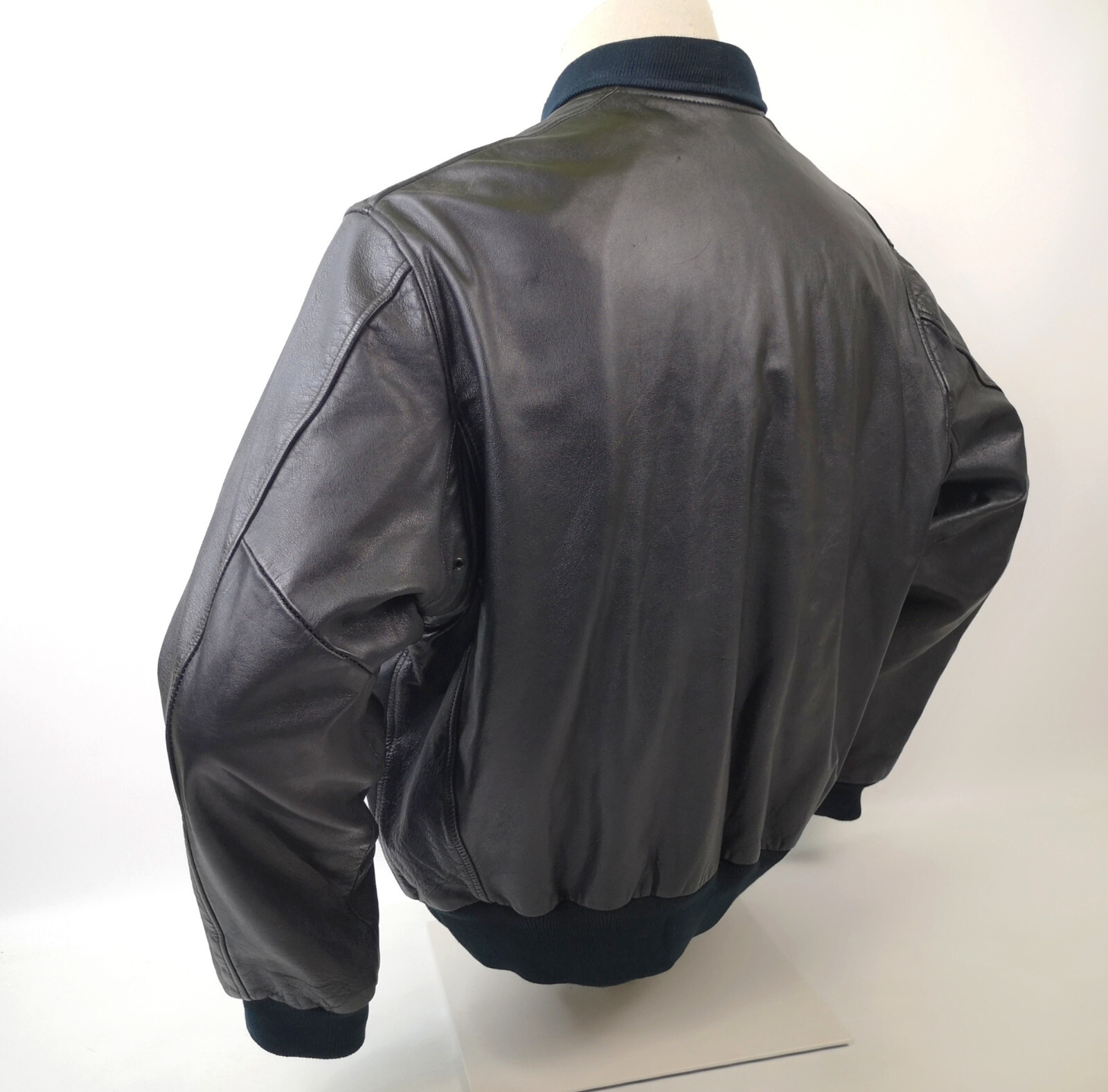 Chevignon Herren Lederjacke Port Avion schwarz Gr. XL vintage Porte