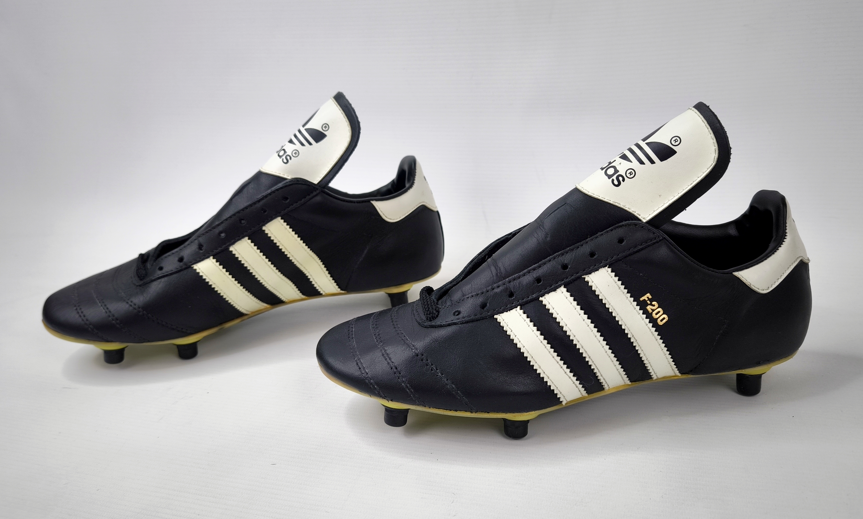 adidas F-200 Fussball Schuhe 1980s EUR 42 / UK 8 Made in Spain vintage BN
