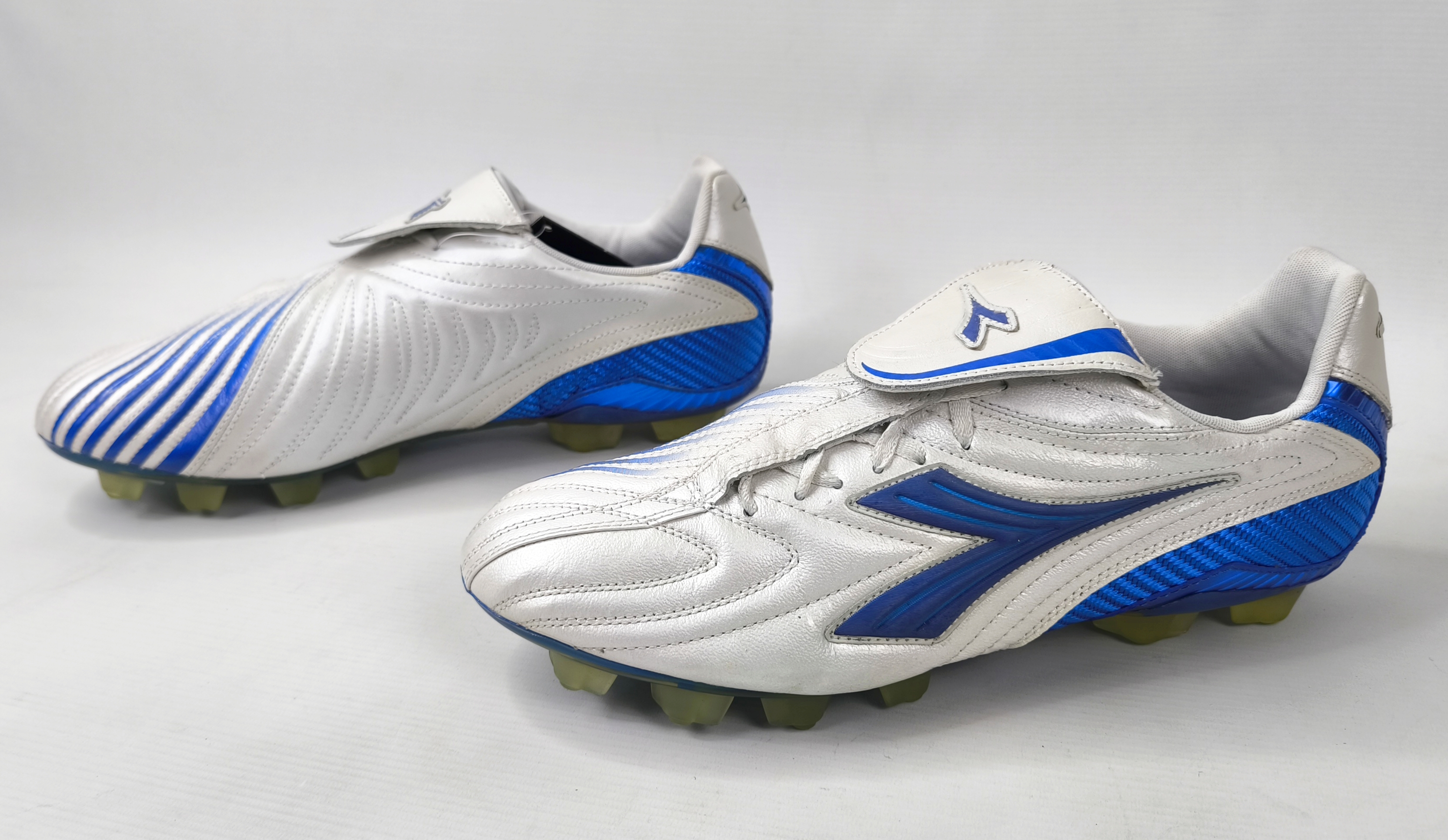 Diadora Maximus K RTX 14 Fussball Schuhe EUR 46 / UK 11.5 silber 145229 K-Leder Kopie