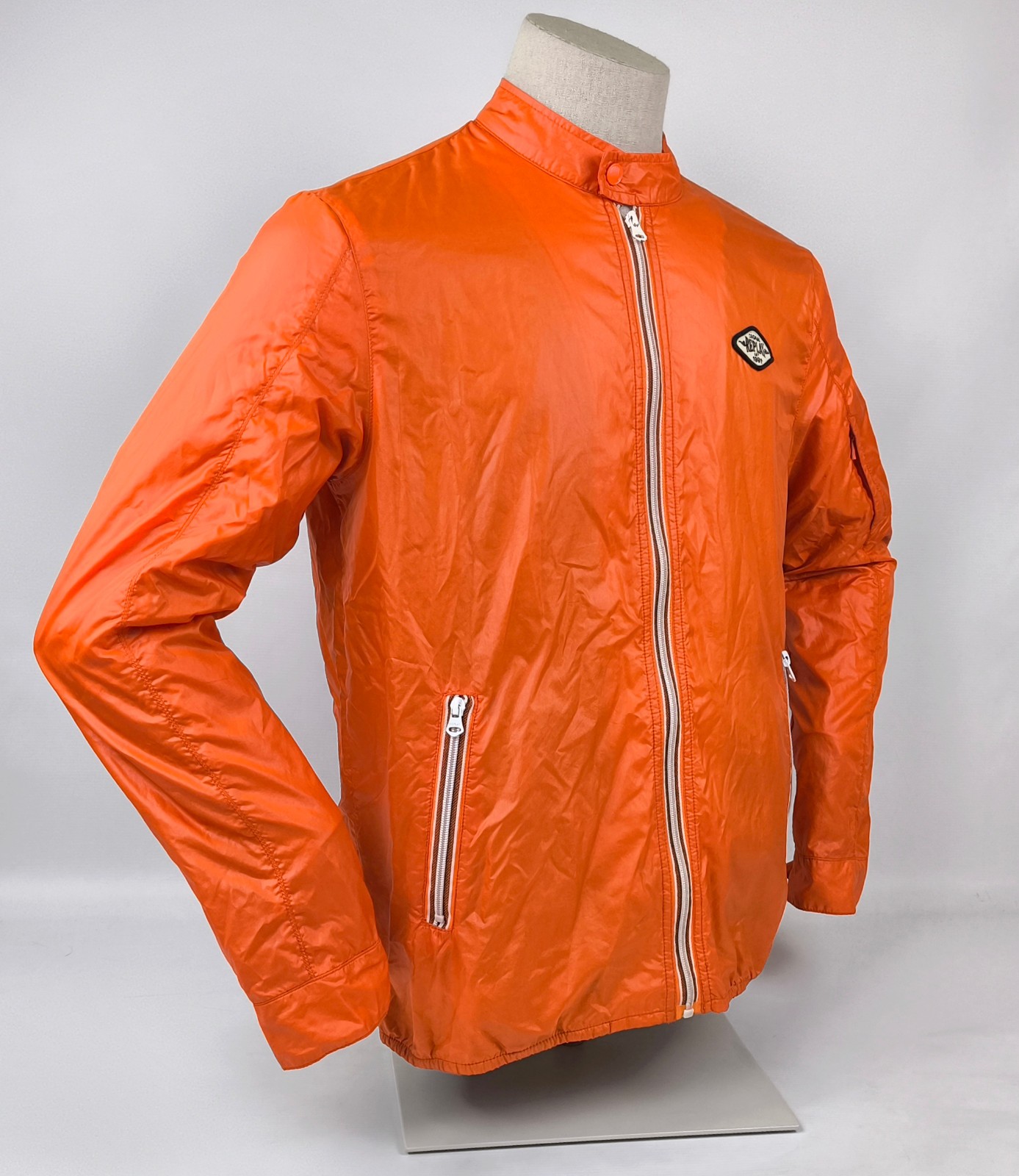 Replay Jacke Blue Jeans Löwe Gr. L orange Windbreaker