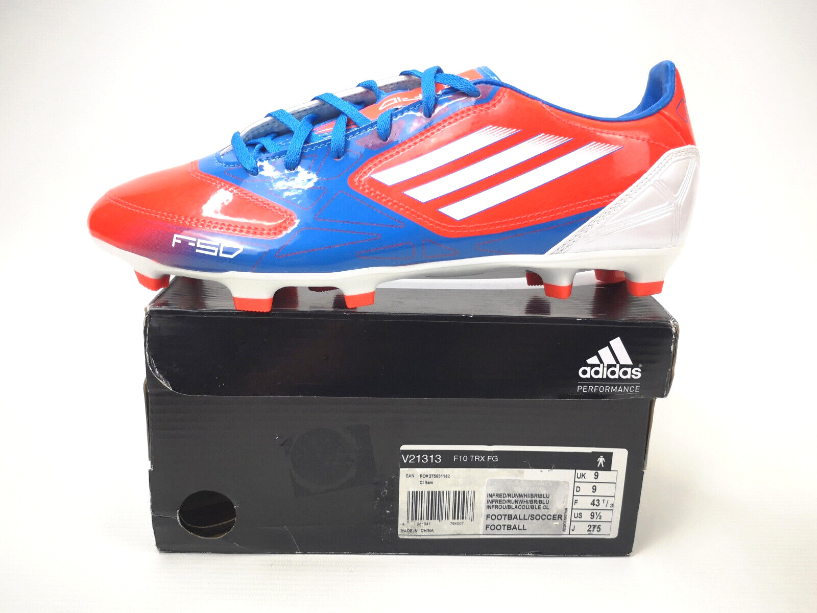 adidas F50 F10 TRX FG 2012 Fussball Schuhe Gr. EUR 43 1/3 / UK 9 V21313 neu