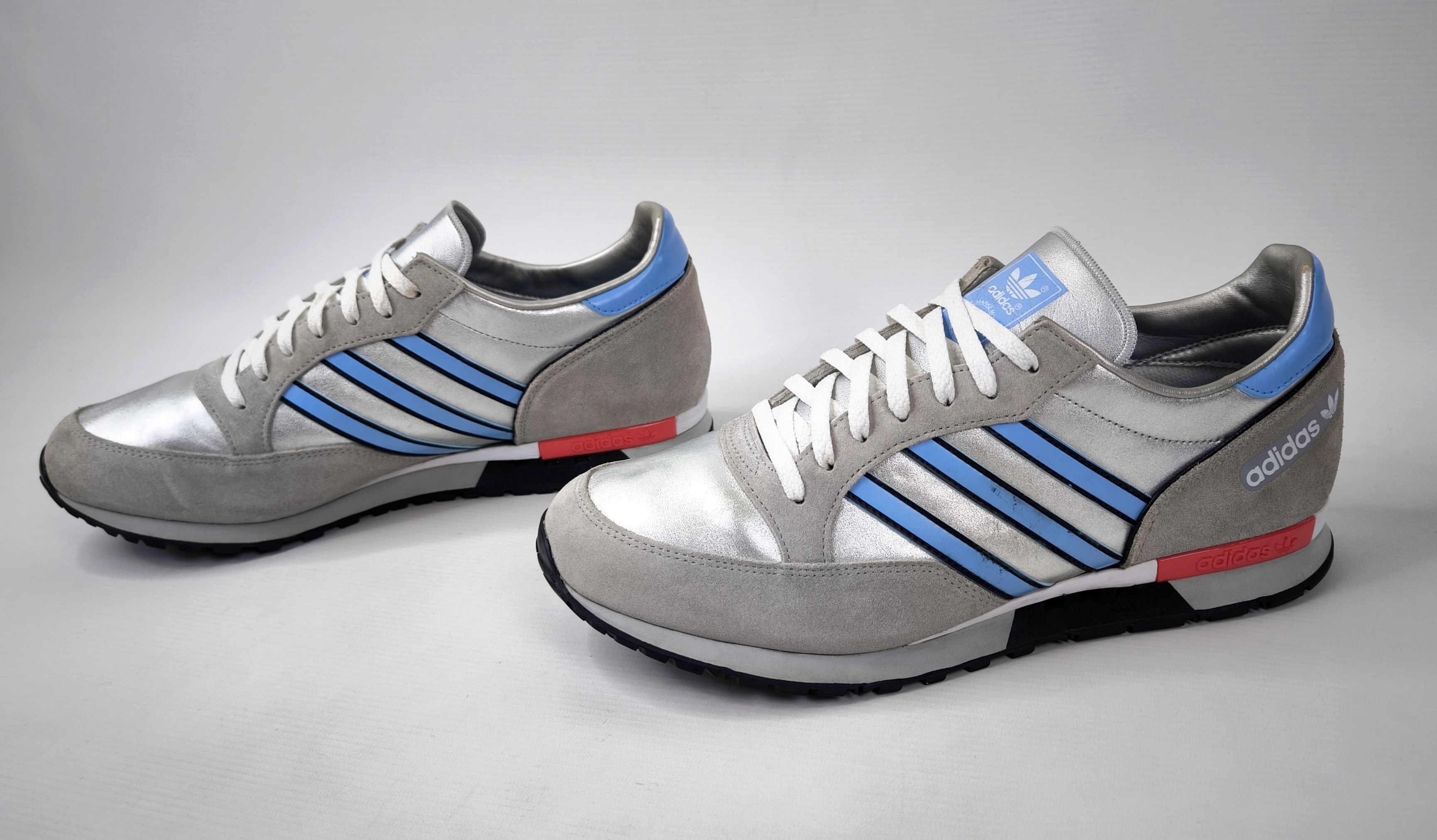 adidas Phantom Schuhe EUR 46 - UK 11 silber hellblau aus 2013 Q34304 micropacer
