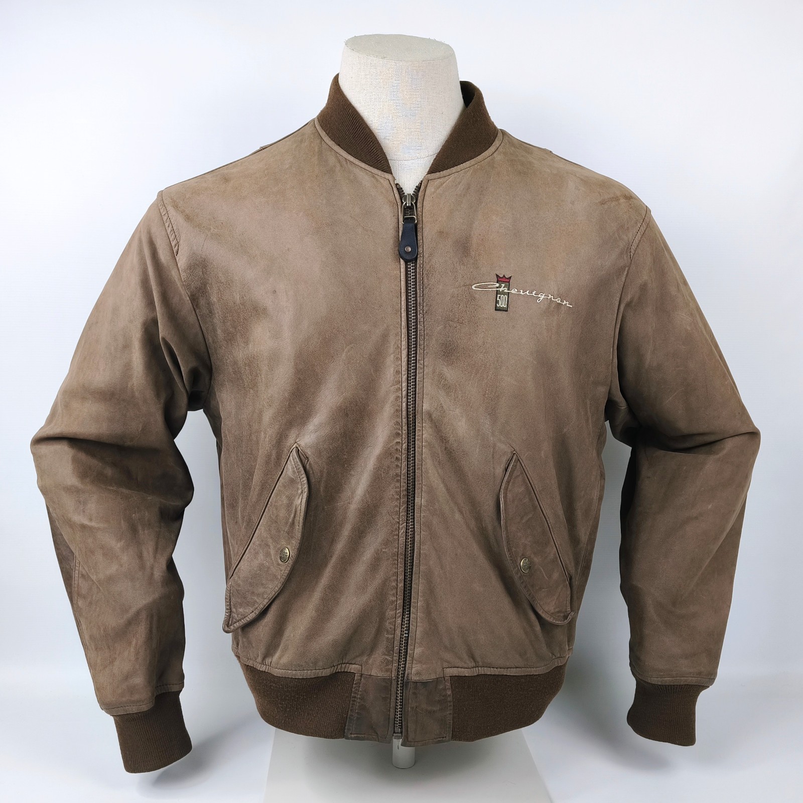 Chevignon Lederjacke 500 Nappa Skipper Gr. XL (L) Flying Wear vintage