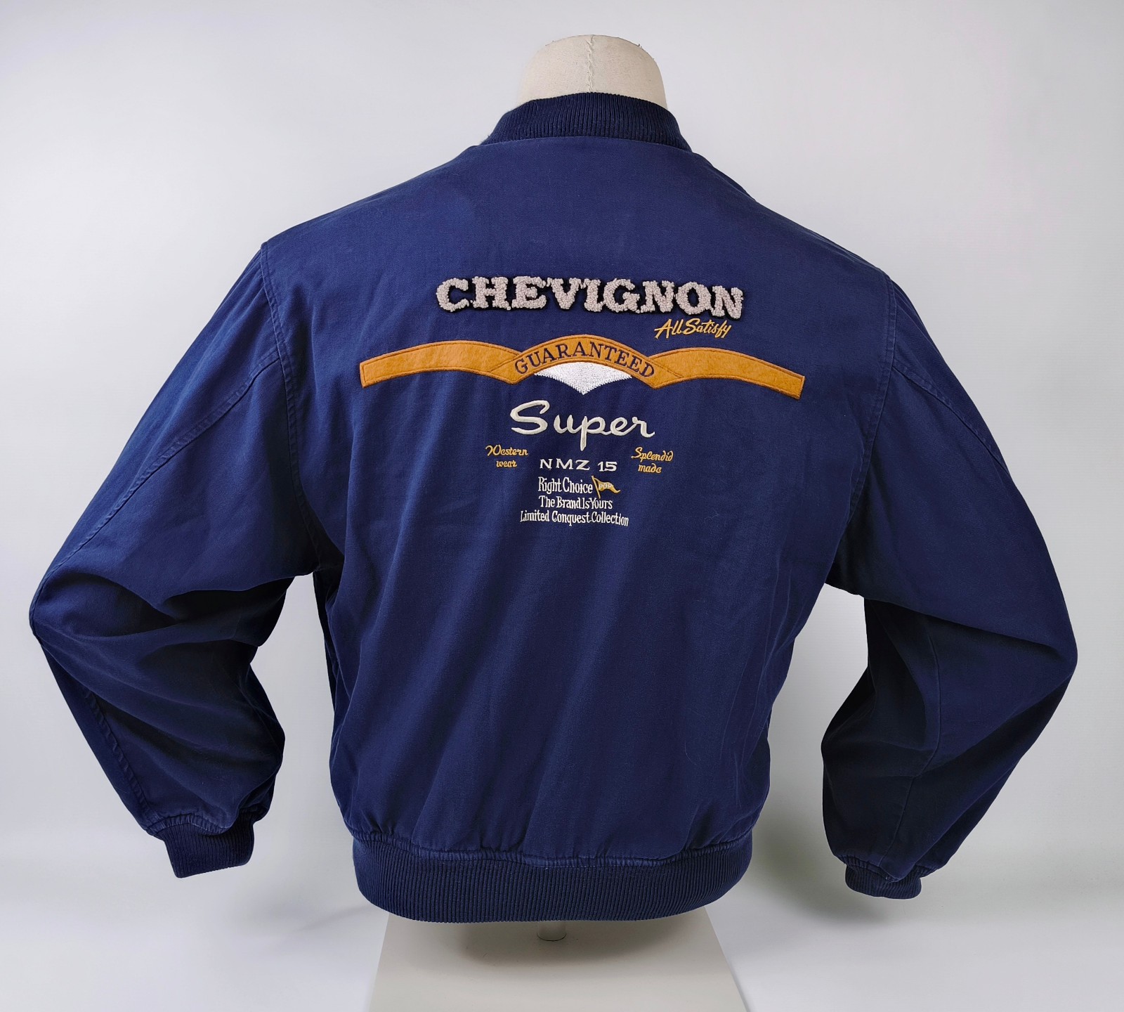 Chevignon Jacke Super dunkelblau Gr. M (S) Baumwolle vintage 90s