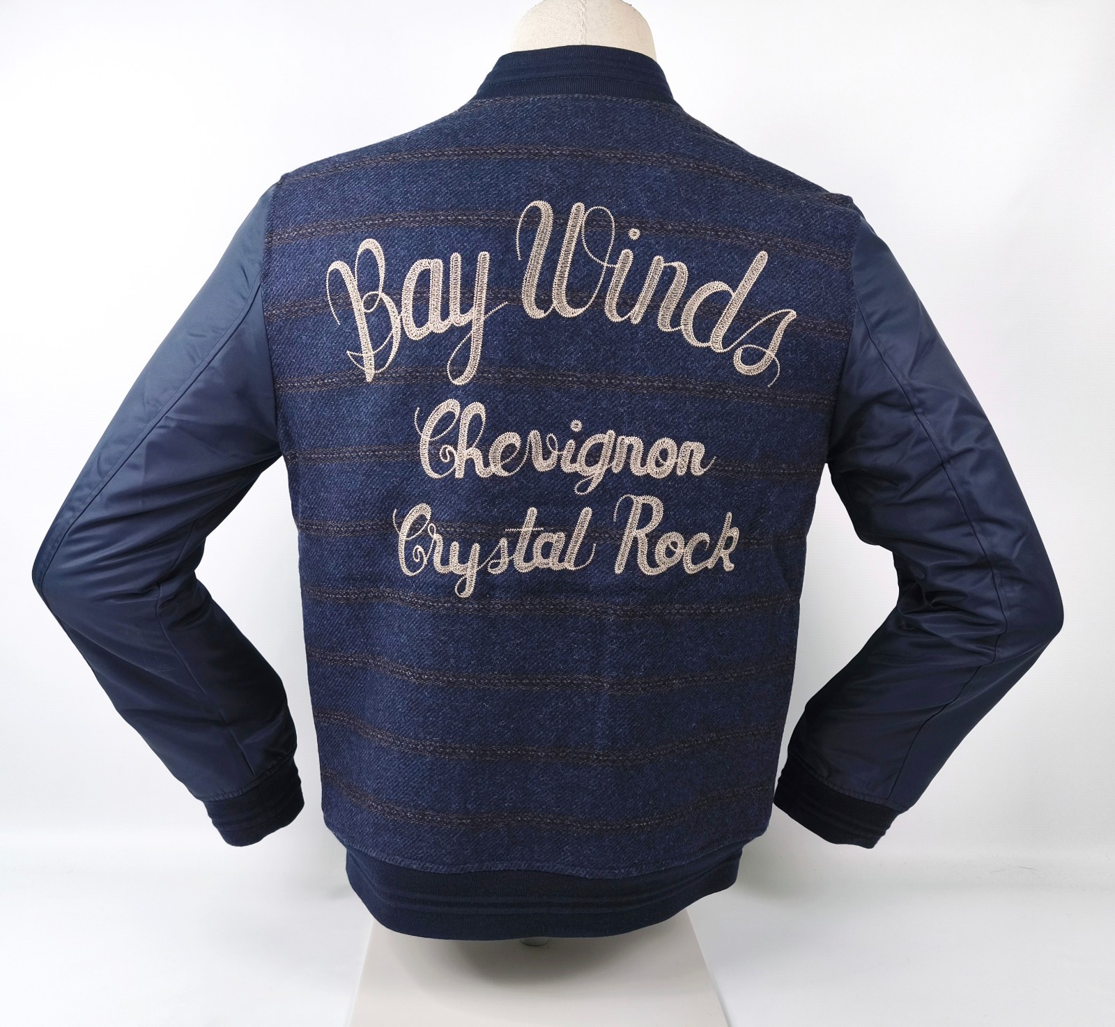 Chevignon Jacke Bay Winds Gr. M Wolle / Nylon Mix blau Crystal Rock